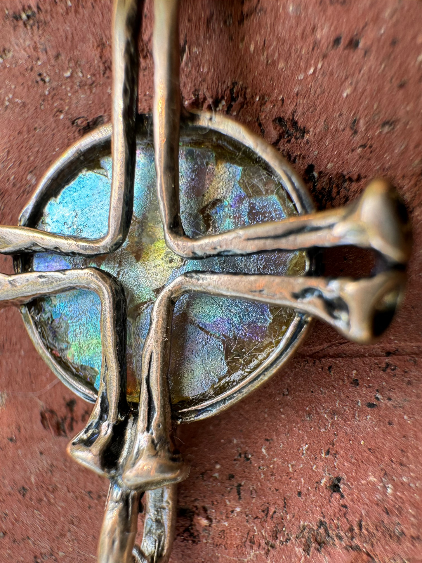 Roman Glass Cross Necklace