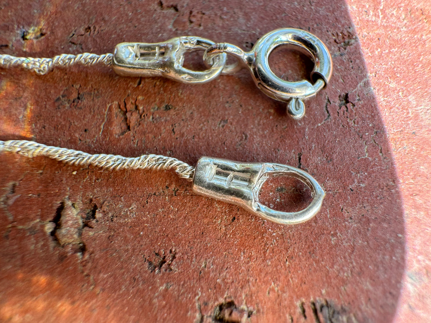 Oxidized Cross & Round Roman Glass Necklace