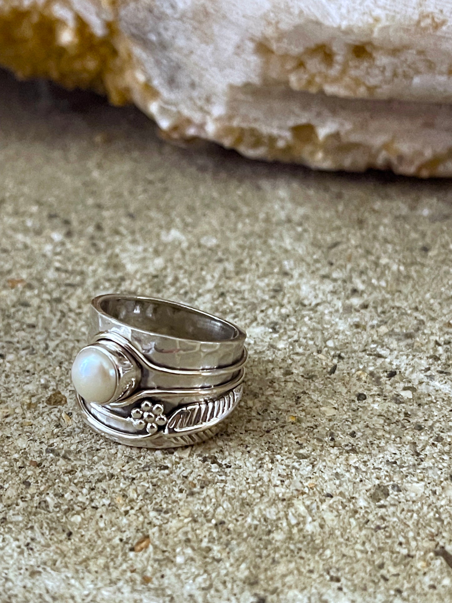 Pearl Sterling Silver Ring