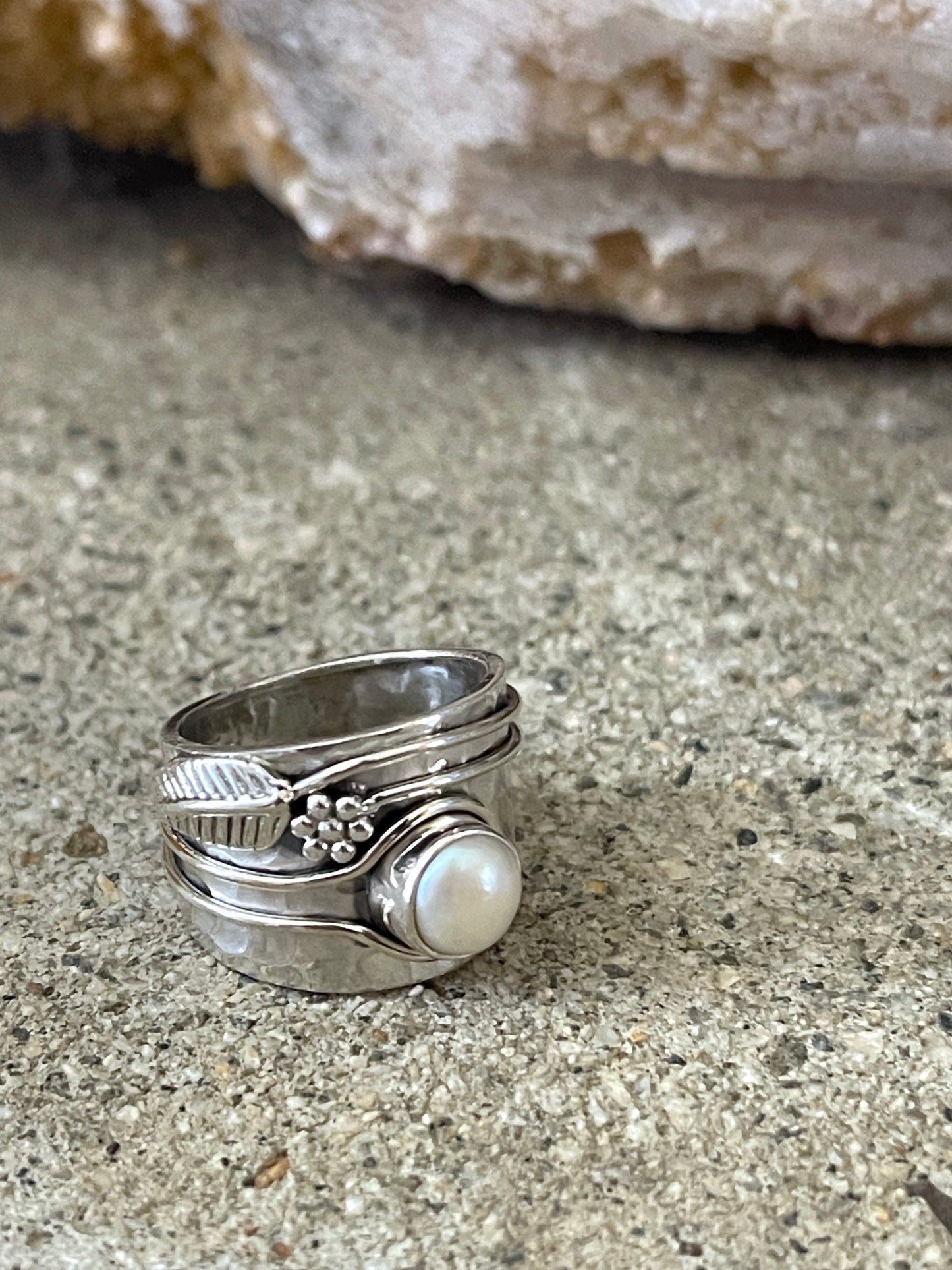 Pearl Sterling Silver Ring
