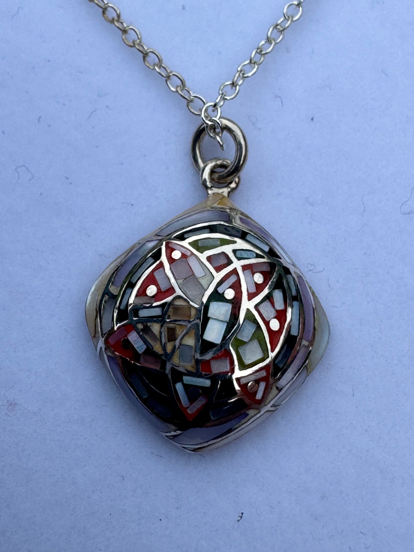 Multi-Color Mother of Pearl Necklace