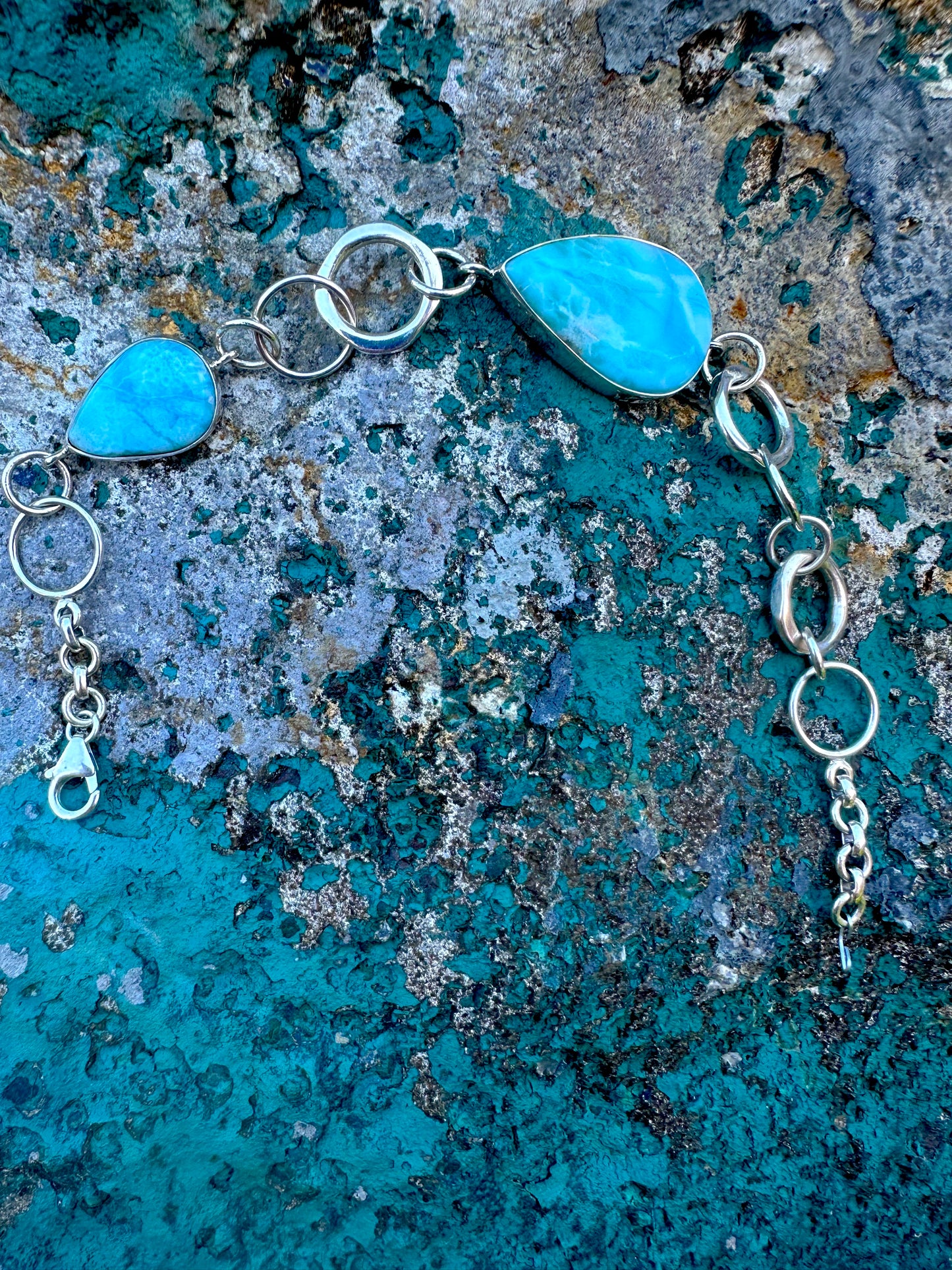 Larimar Sterling Silver Bracelet