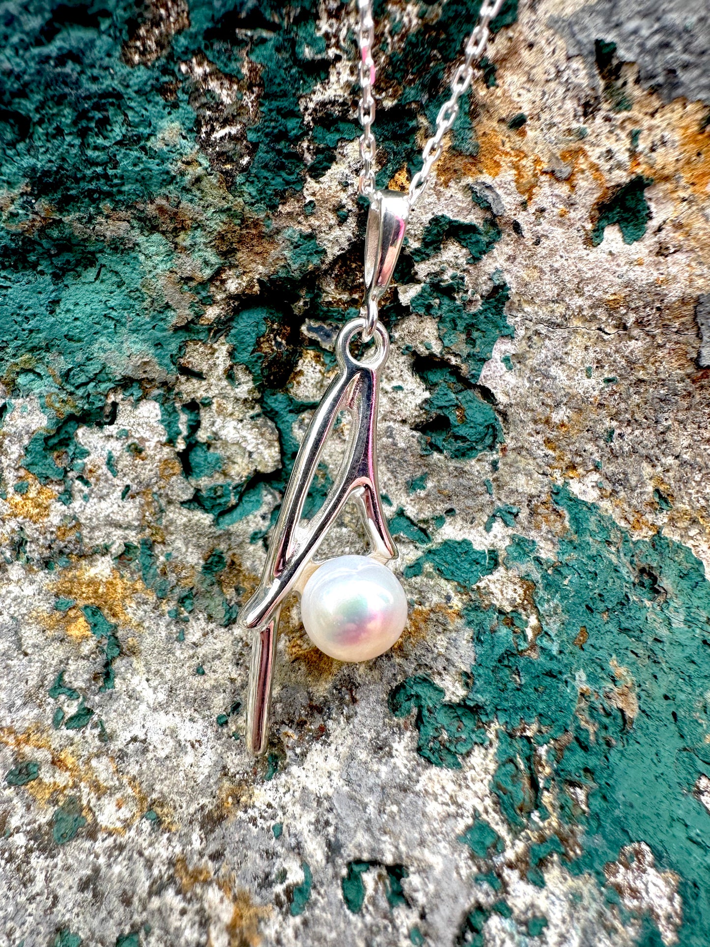 Pearl Branch Sterling Silver Necklace