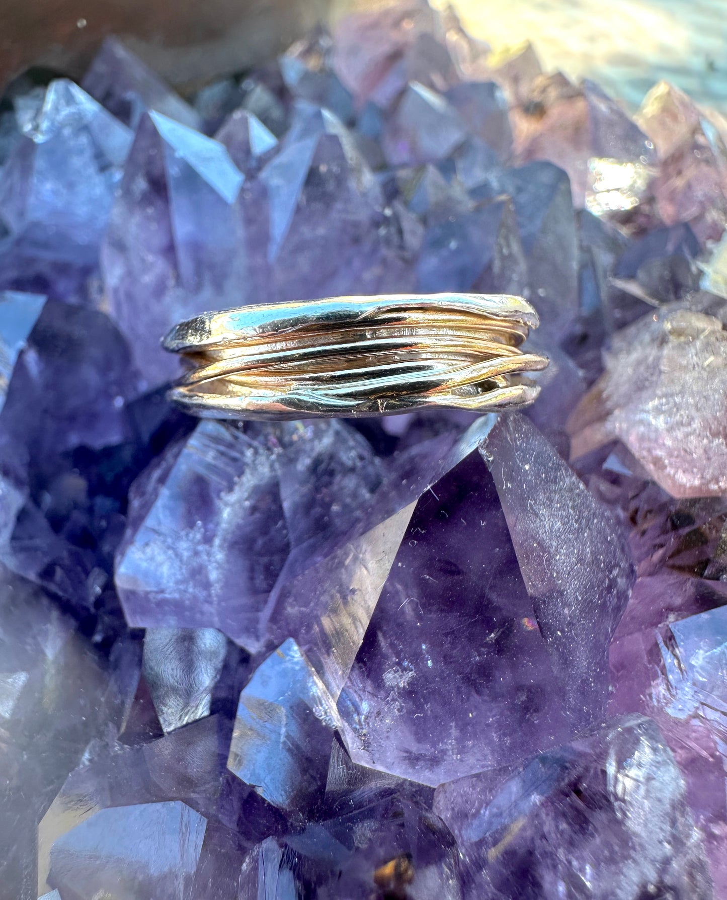 14k Yellow Gold Filled & Sterling Silver Ring