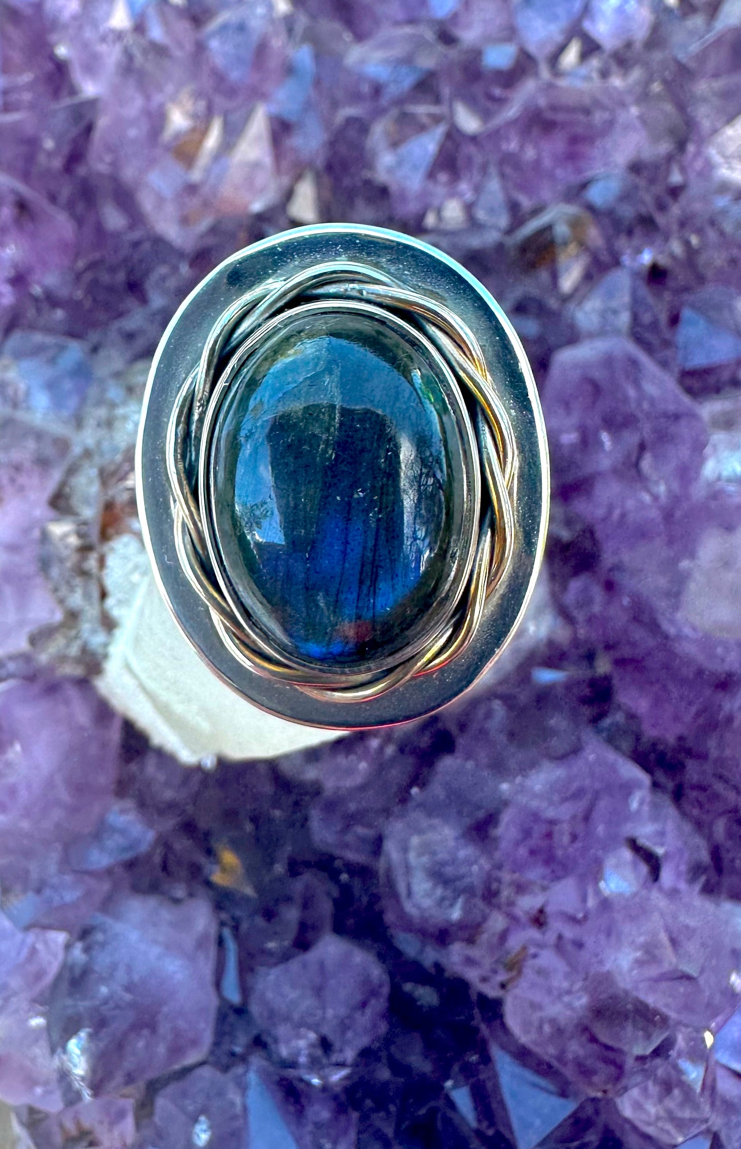Labradorite Sterling Silver Ring