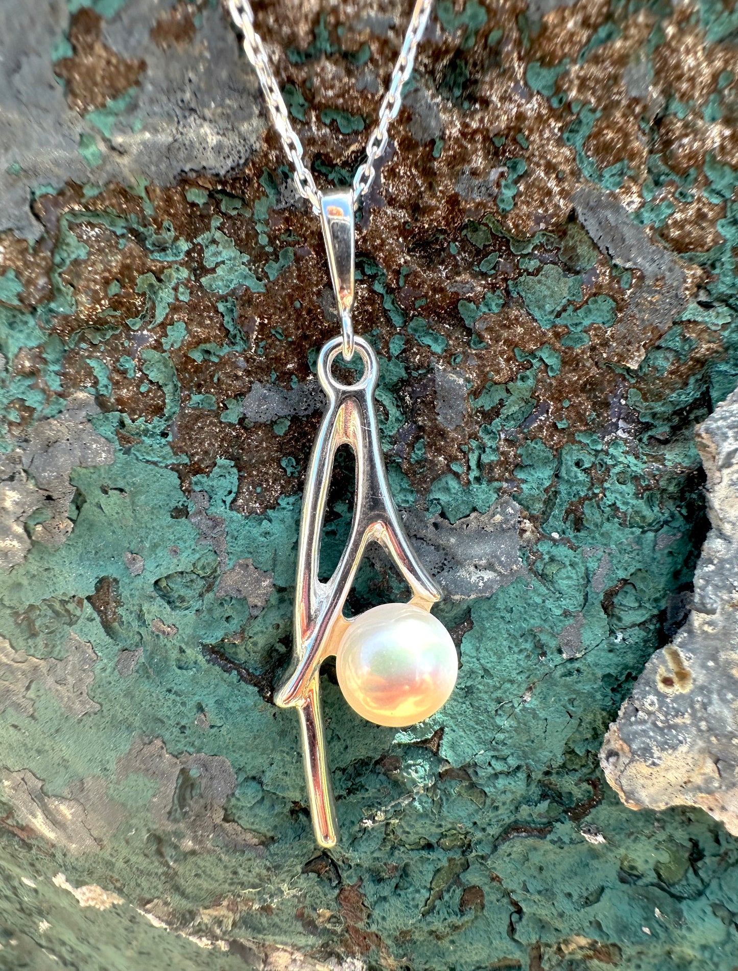 Pearl Branch Sterling Silver Necklace
