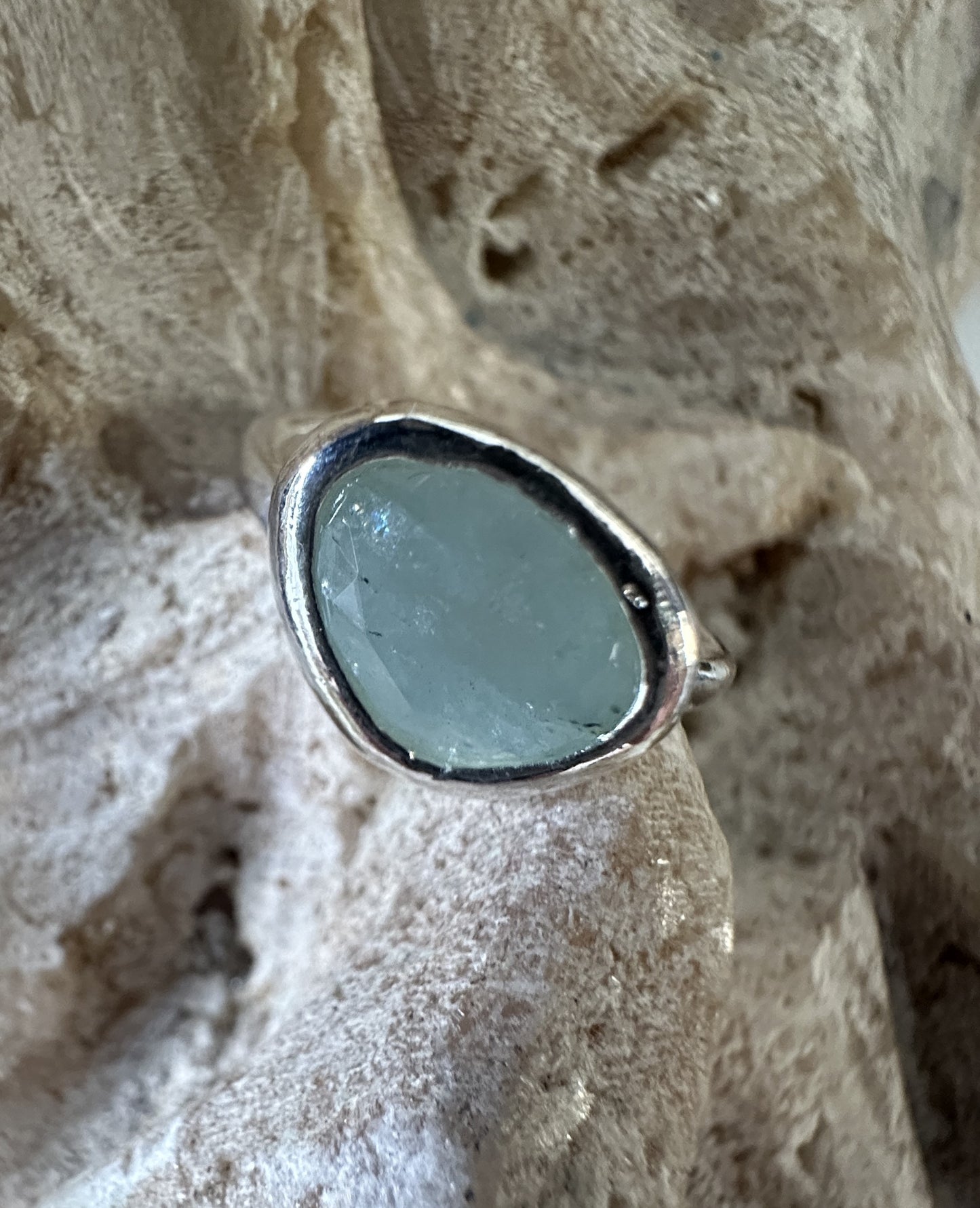 Sterling Silver Aquamarine Ring