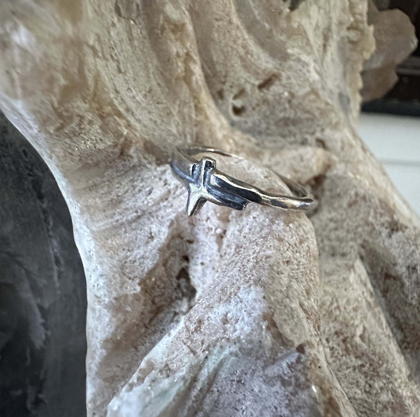 Sterling Silver Cross Ring