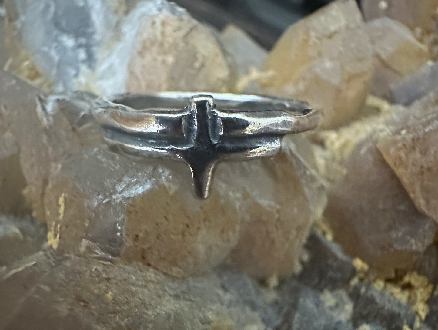 Sterling Silver Cross Ring