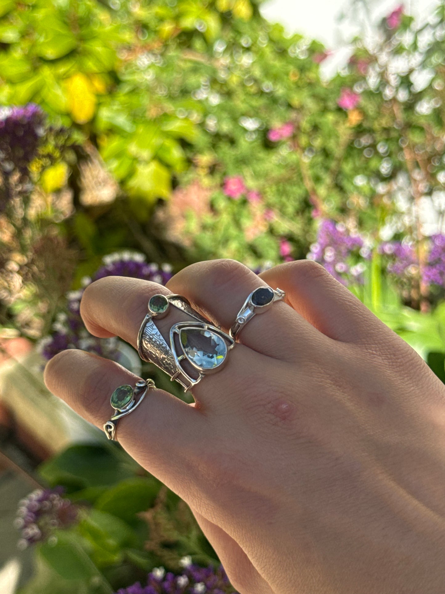 Botanic Bliss Green Amethyst & Peridot Ring