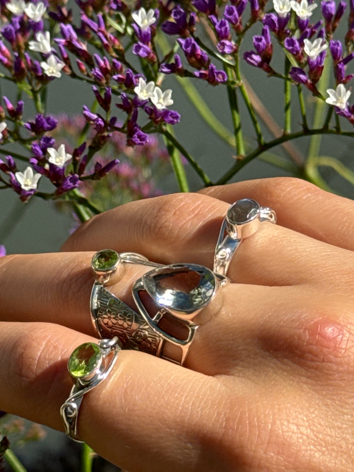 Botanic Bliss Green Amethyst & Peridot Ring
