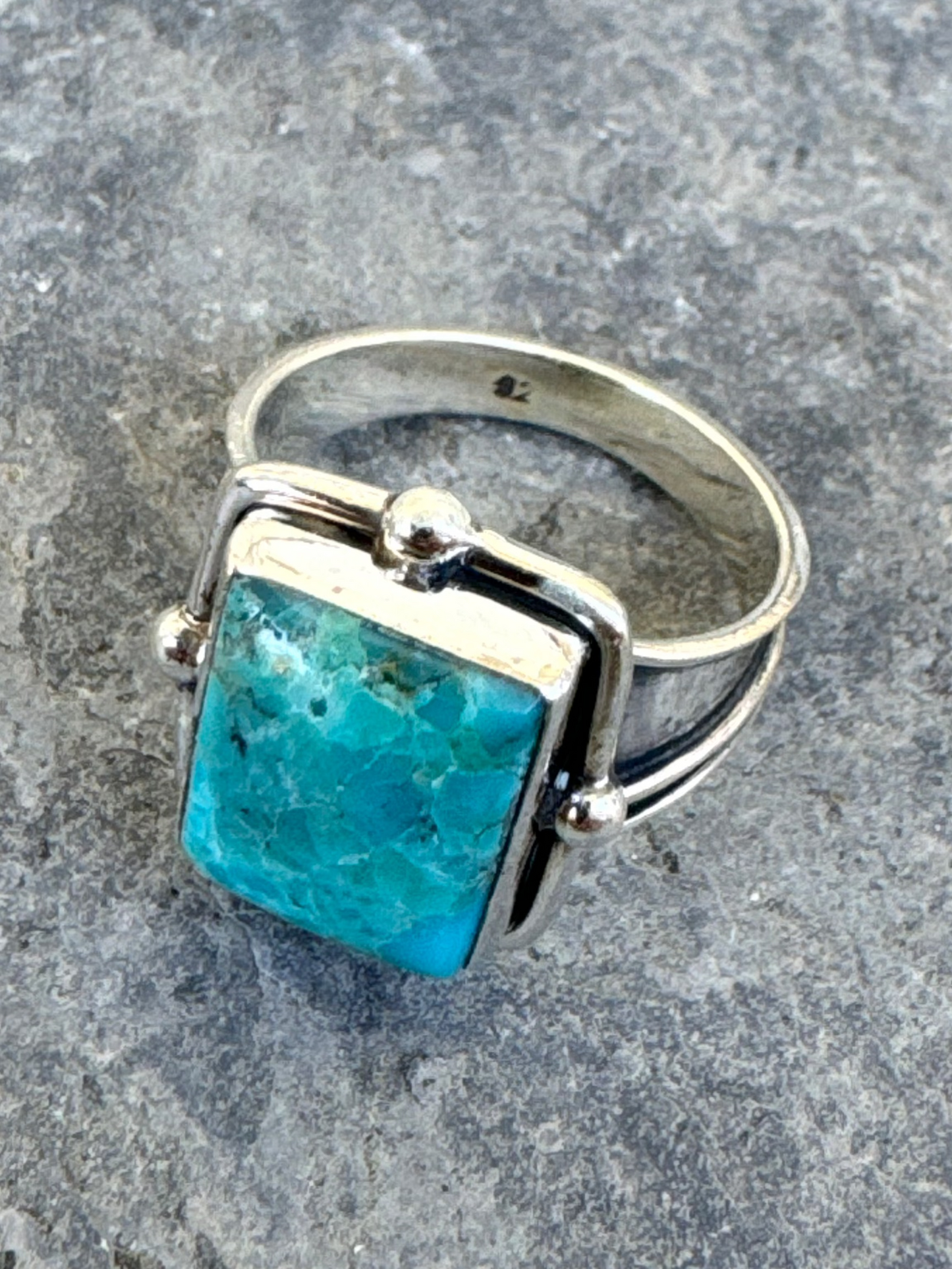 Ocean Rectangle Turquoise Ring
