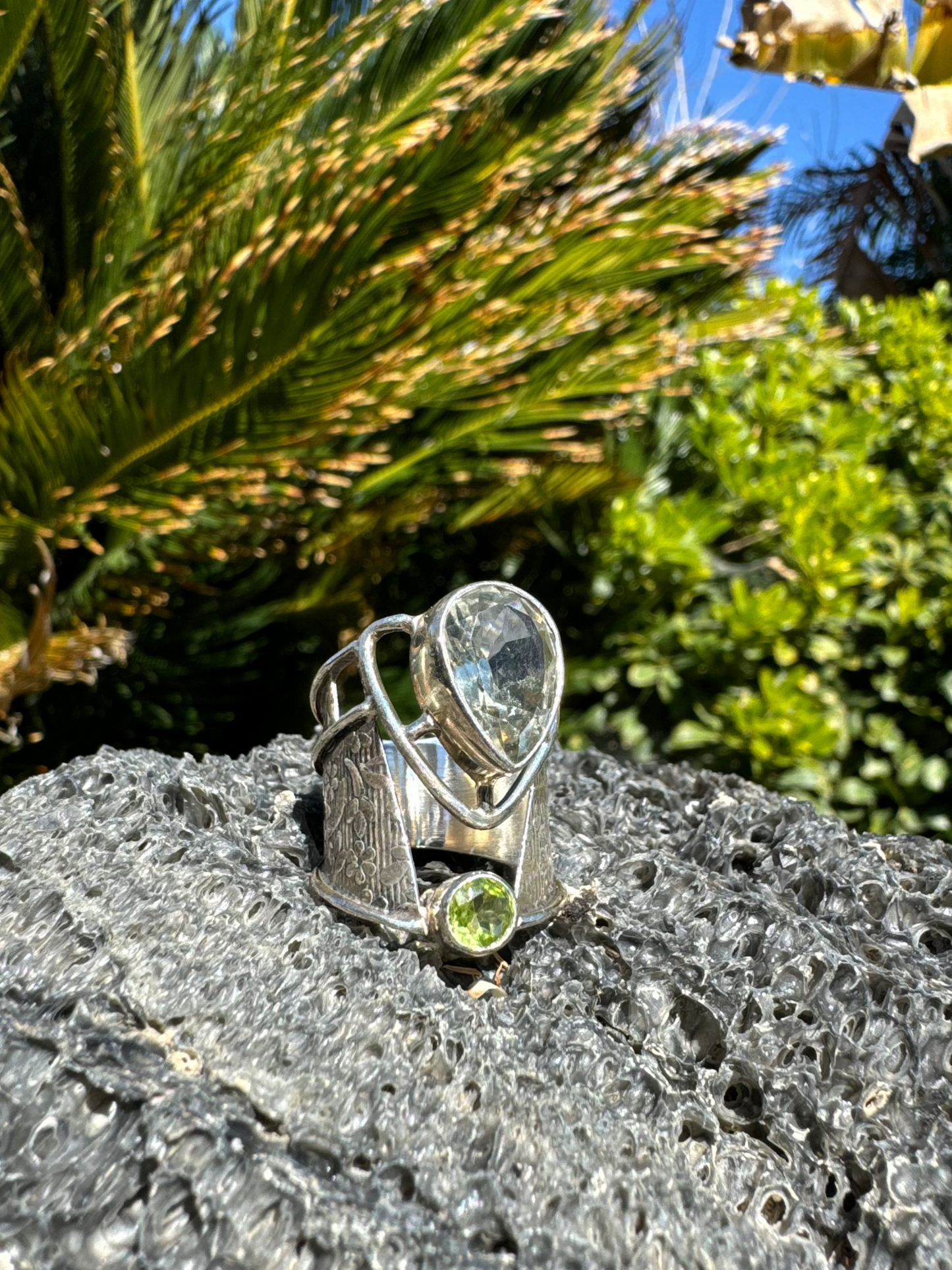 Botanic Bliss Green Amethyst & Peridot Ring