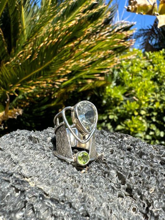 Botanic Bliss Green Amethyst & Peridot Ring
