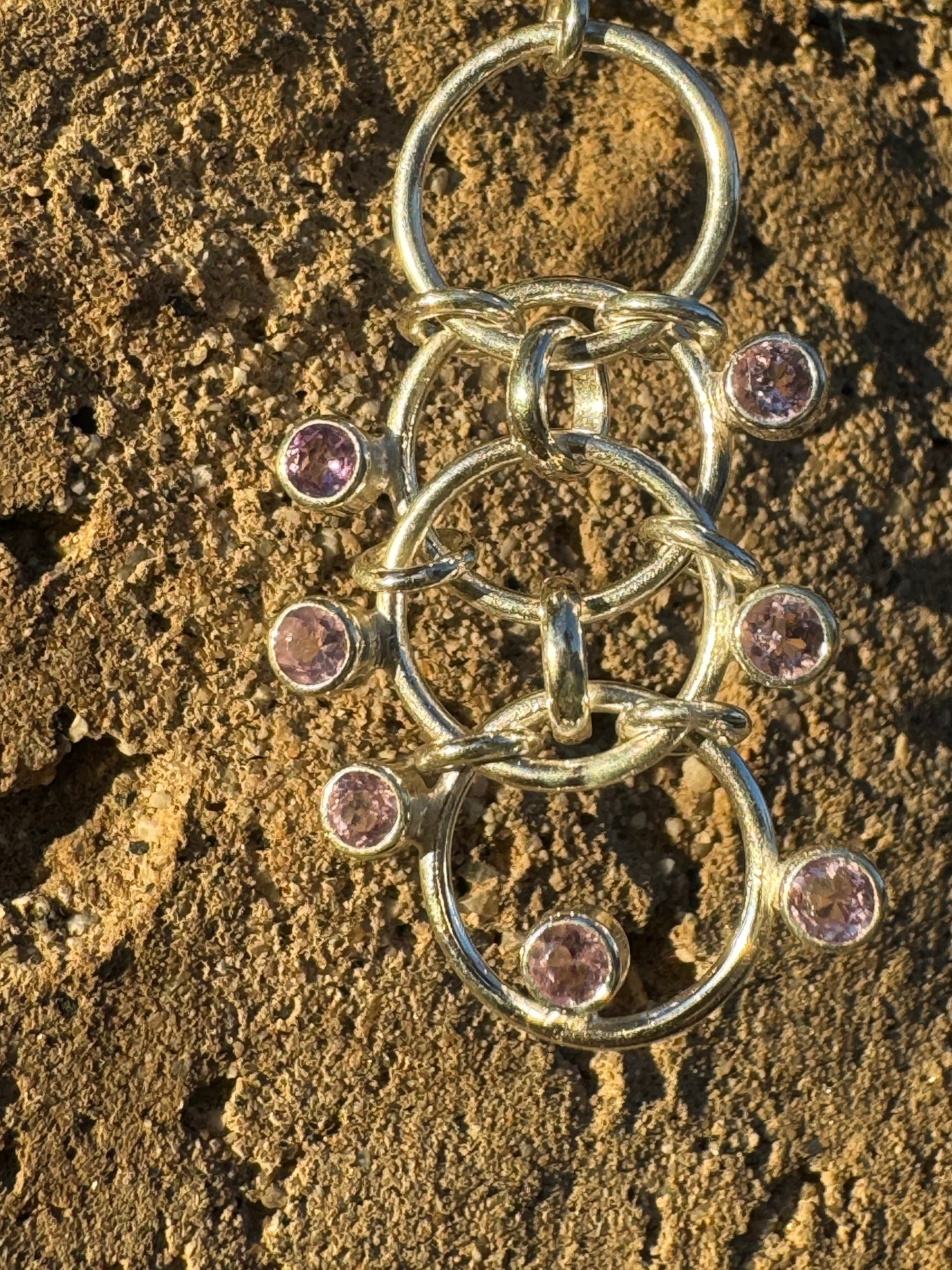 Amethyst Circles Necklace