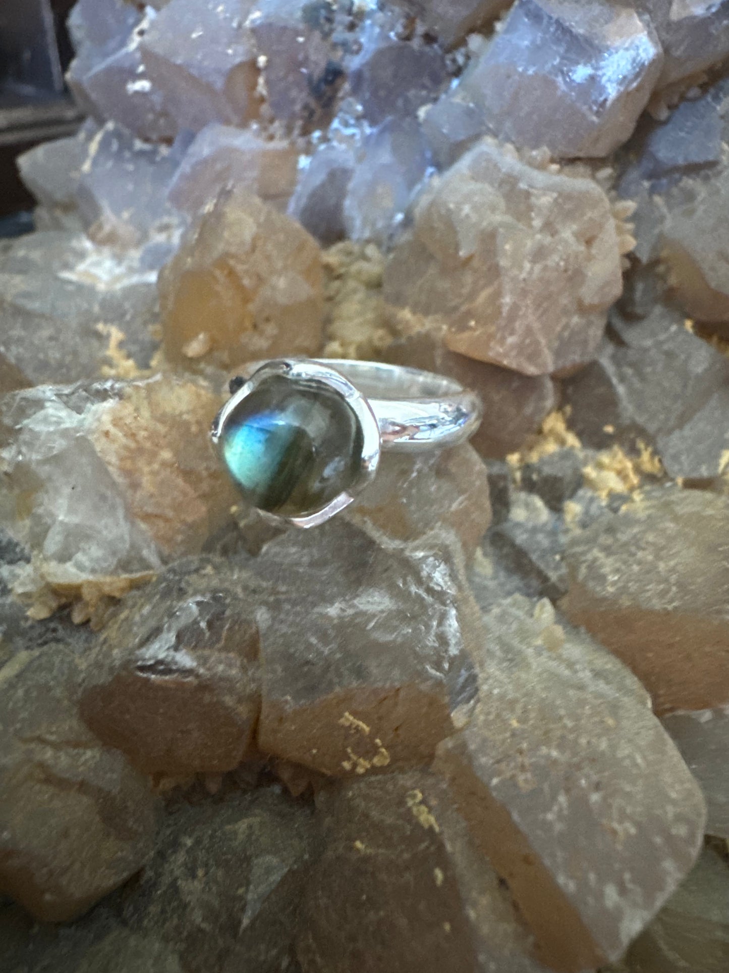 Mystic Labradorite Ring