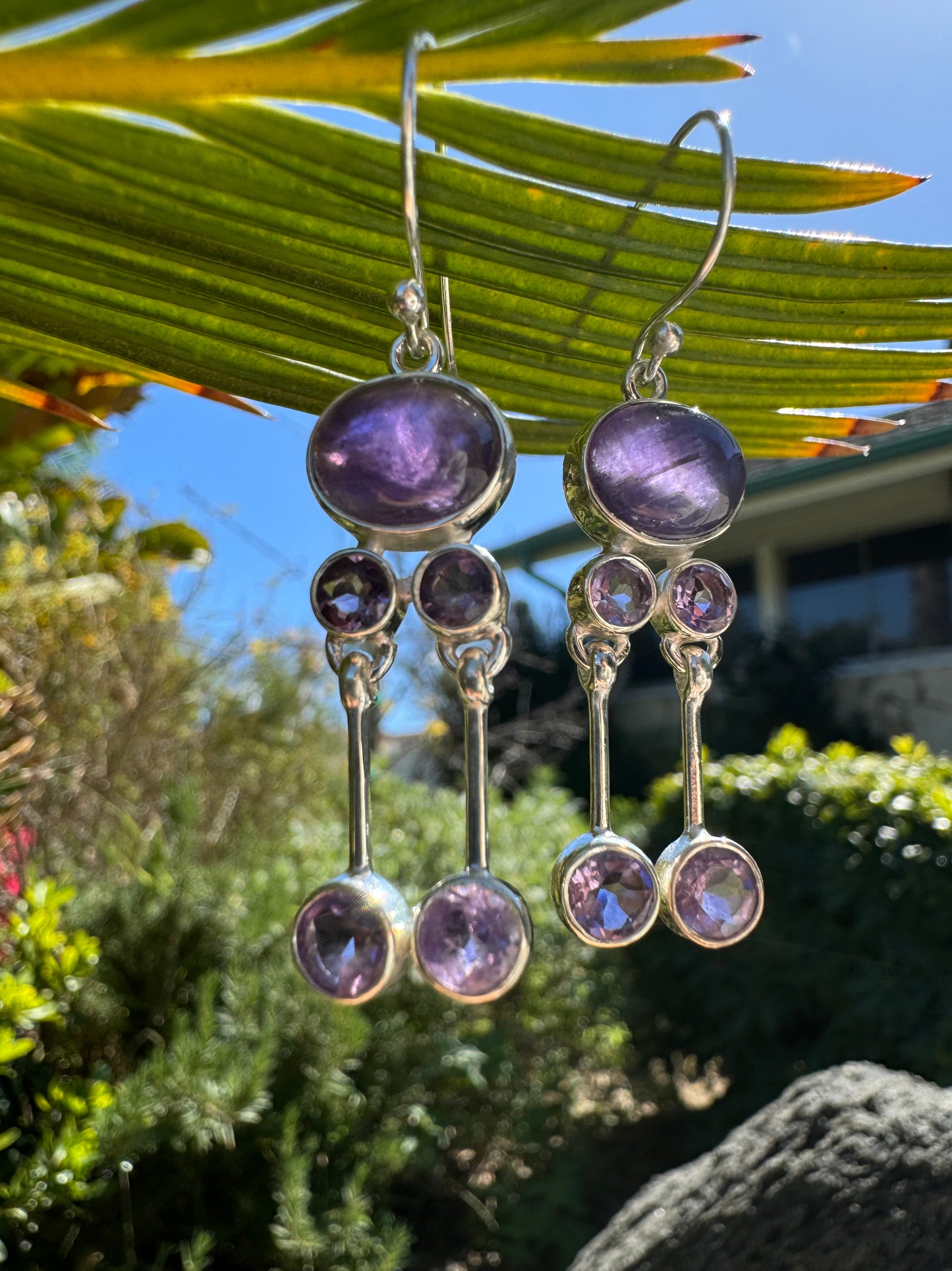 Amethyst Cascade Drop Earrings