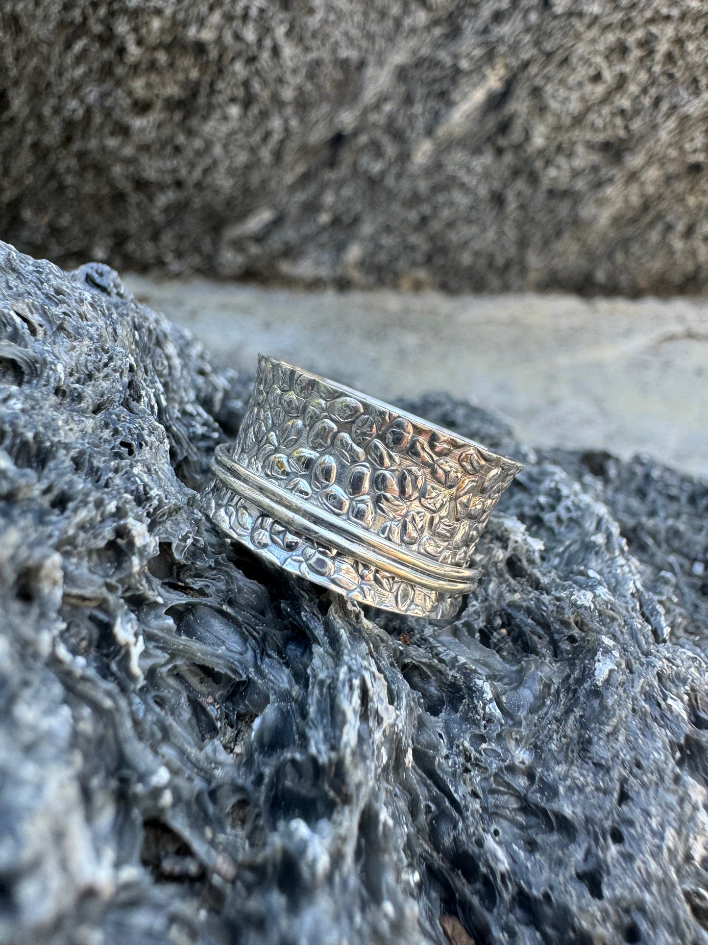 Dual Twist Sterling Ring