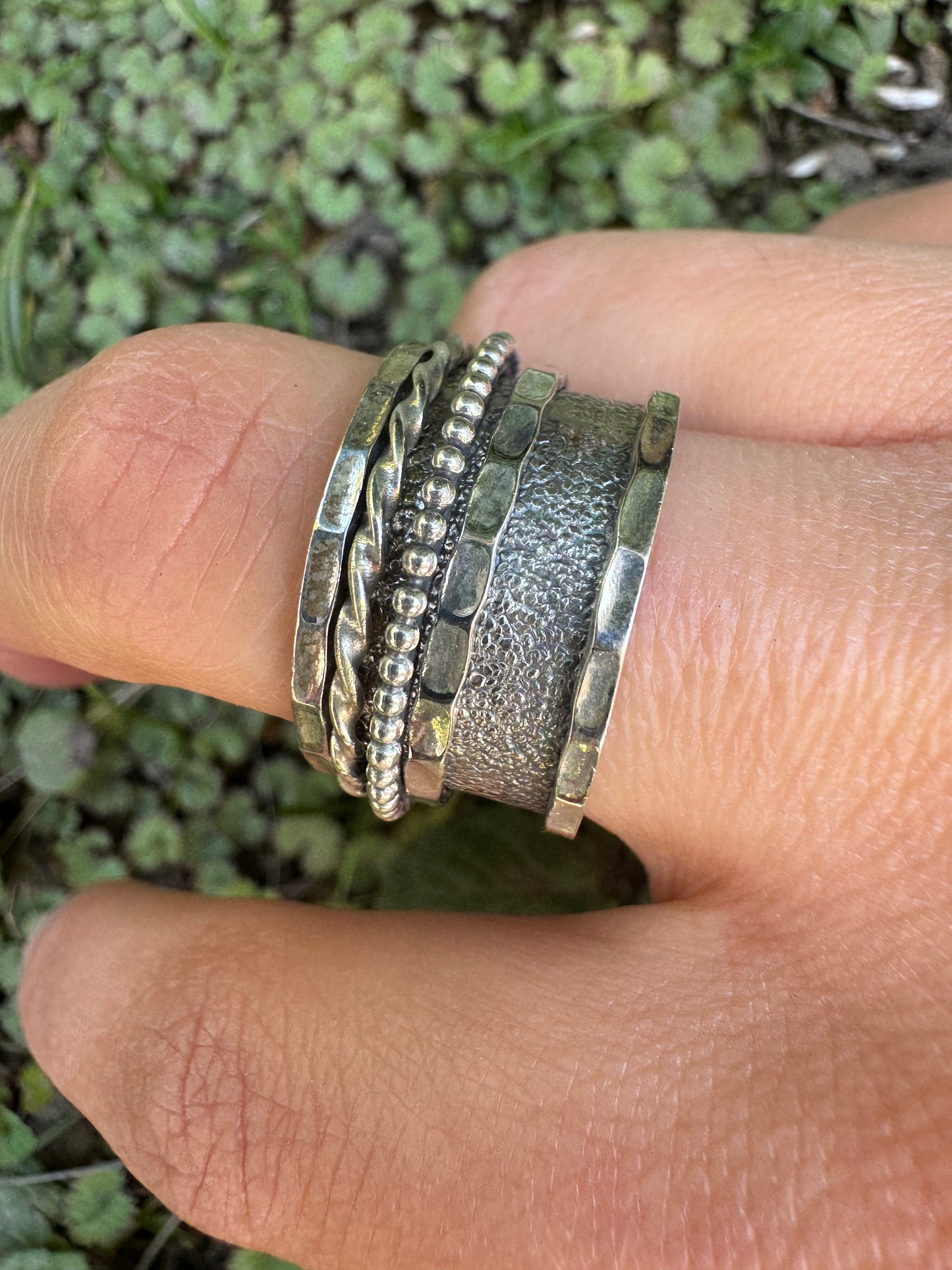 Triple Twist Sterling Ring