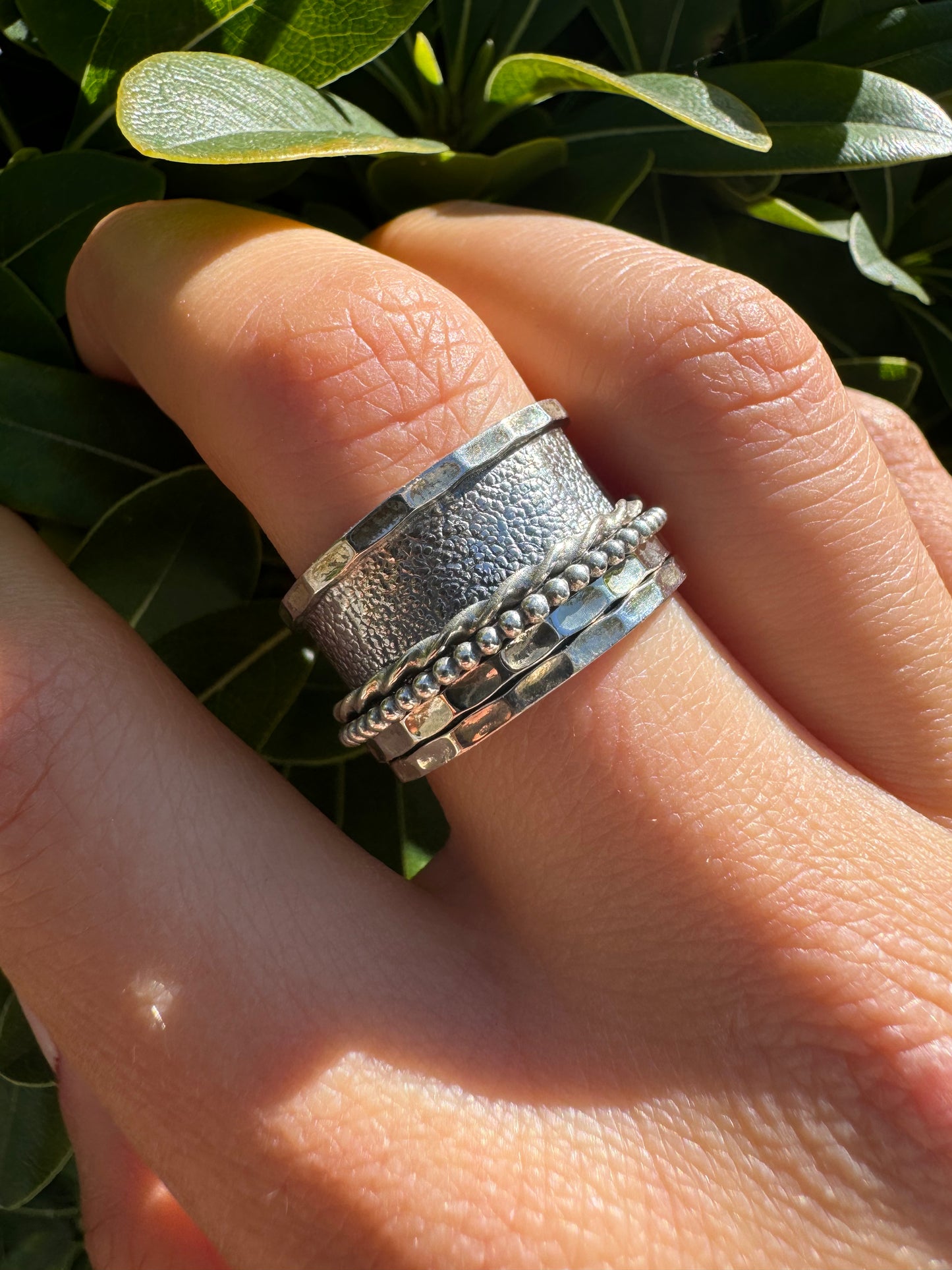 Triple Twist Sterling Ring