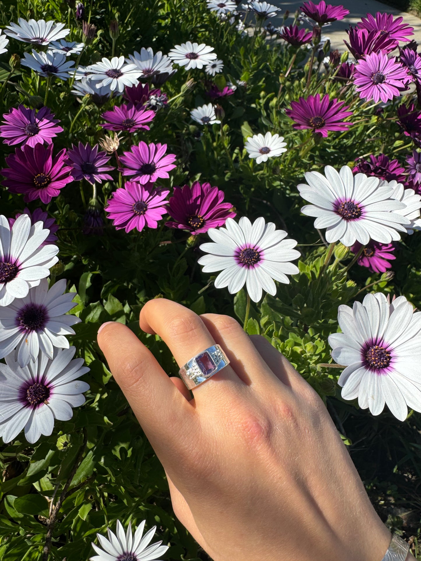 Square Amethyst Ring