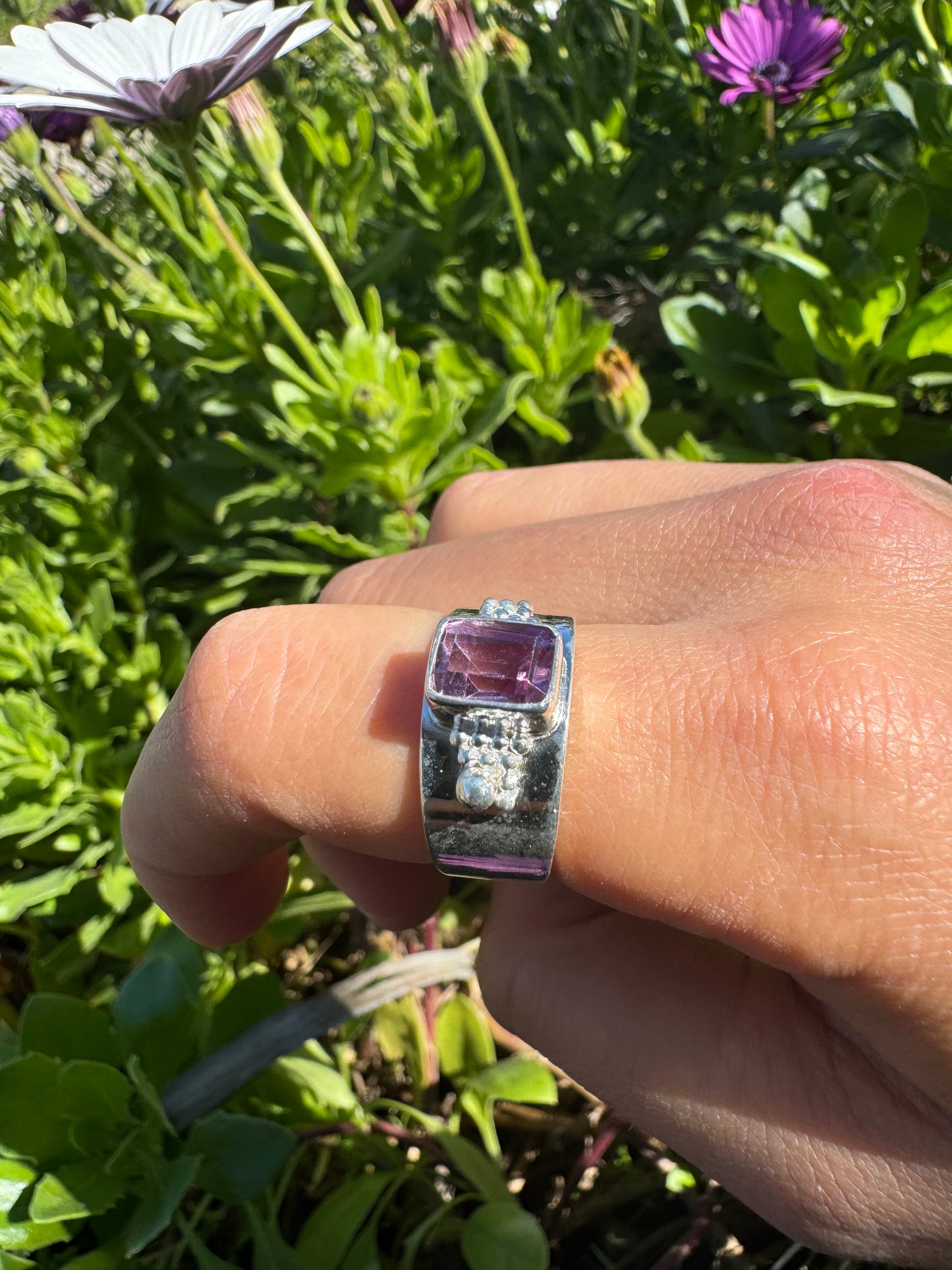 Square Amethyst Ring