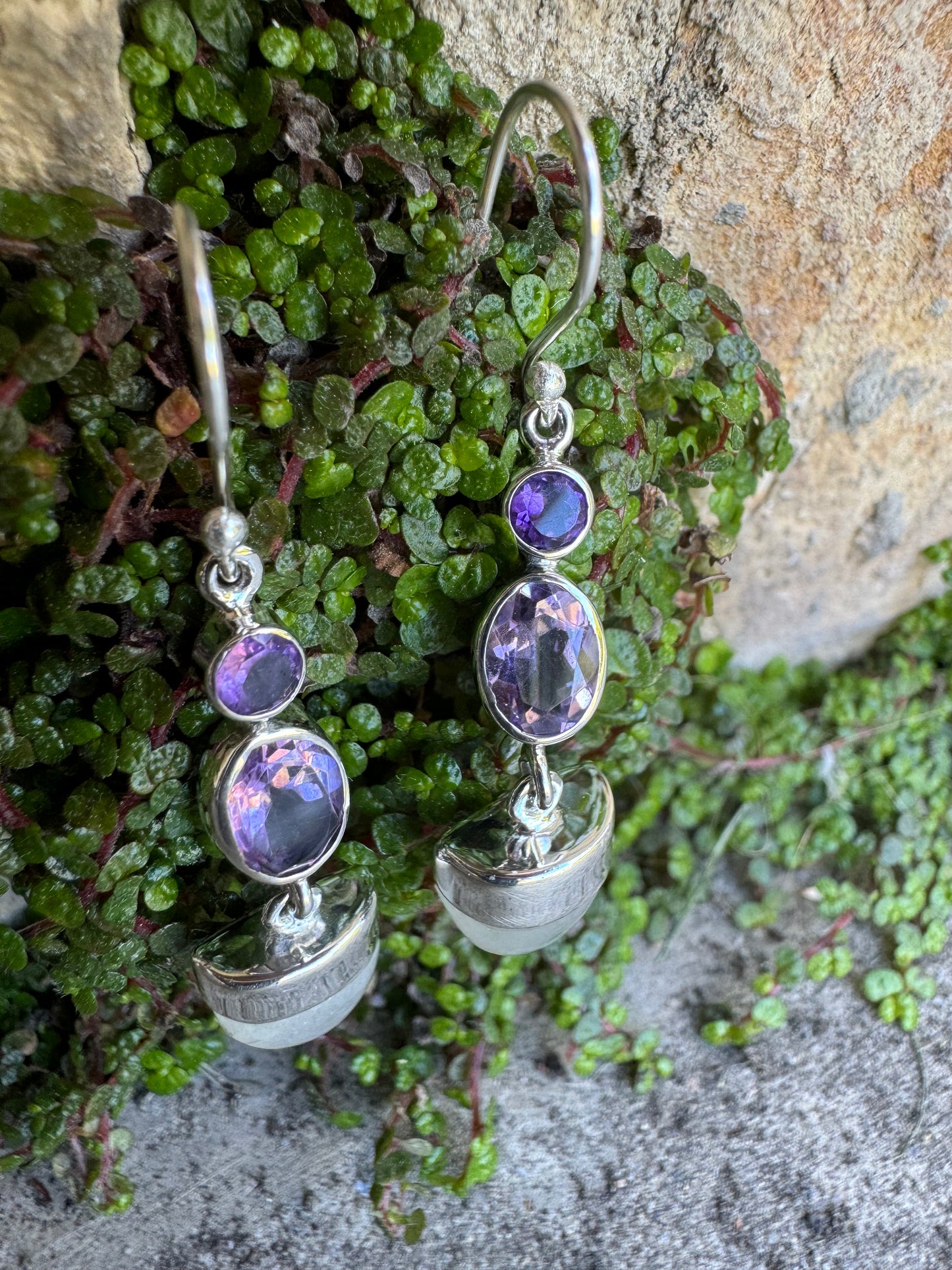 Amethyst Moonlight Earrings