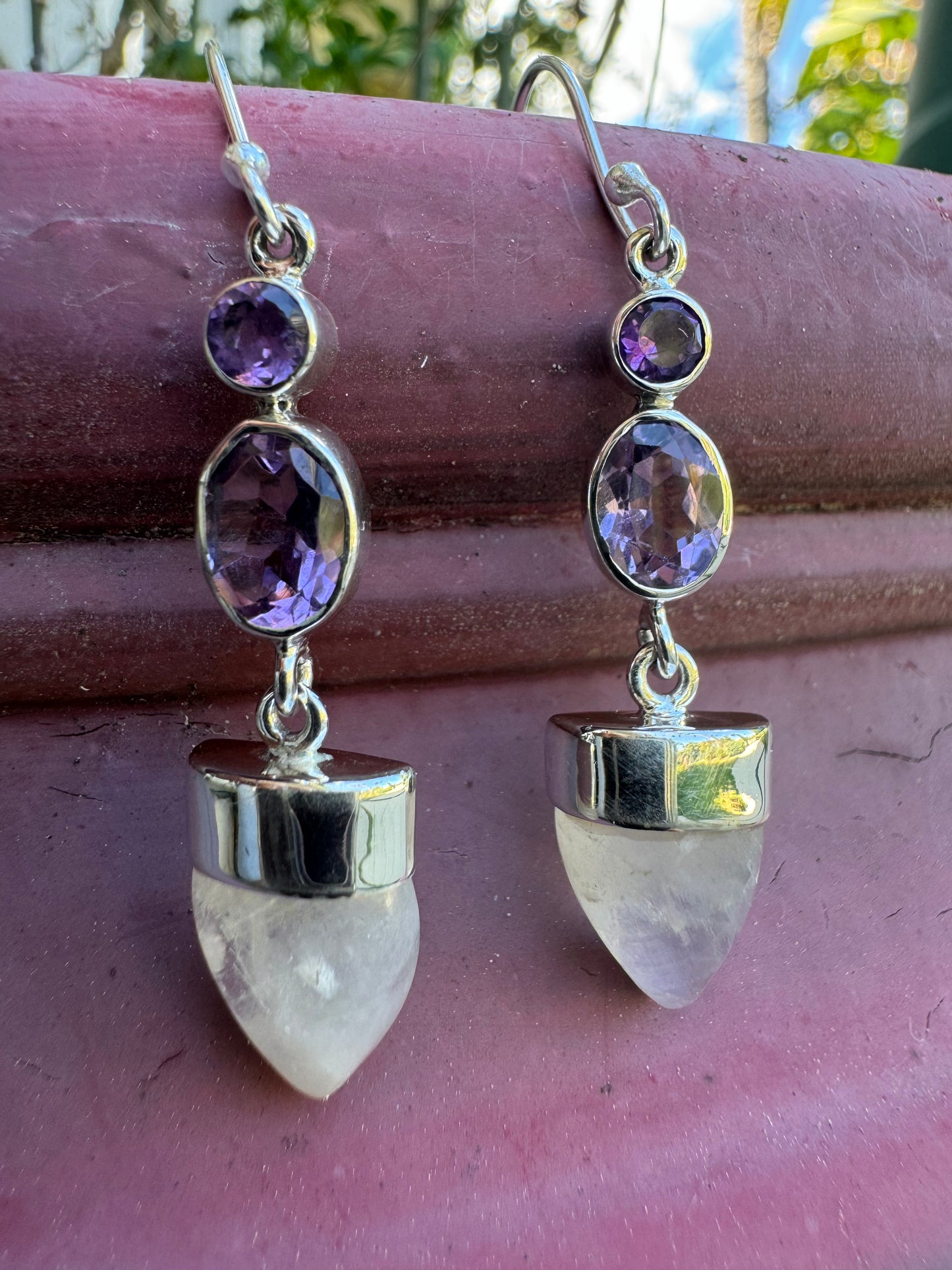 Amethyst Moonlight Earrings
