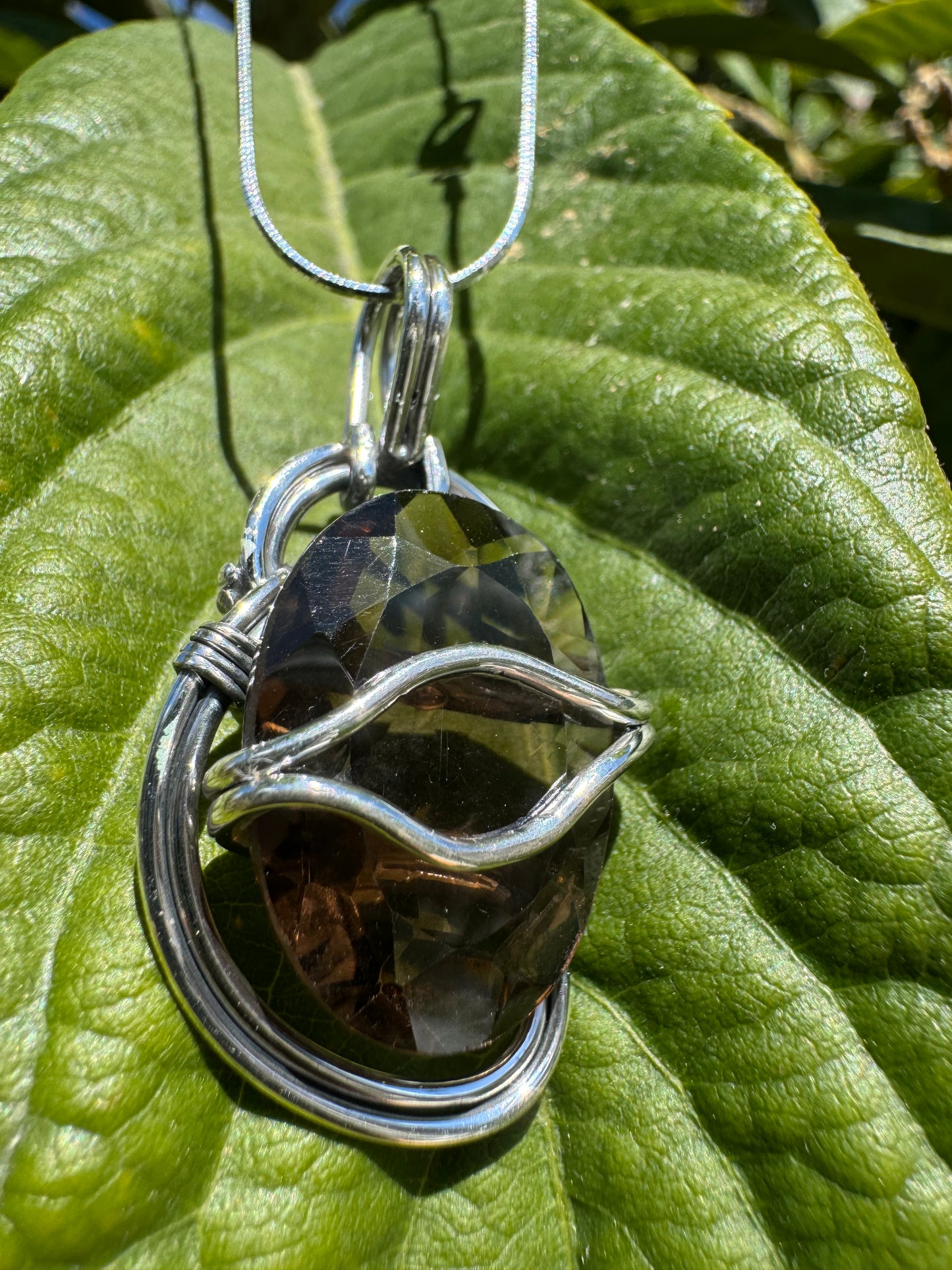 Mocha Glow Quartz Necklace