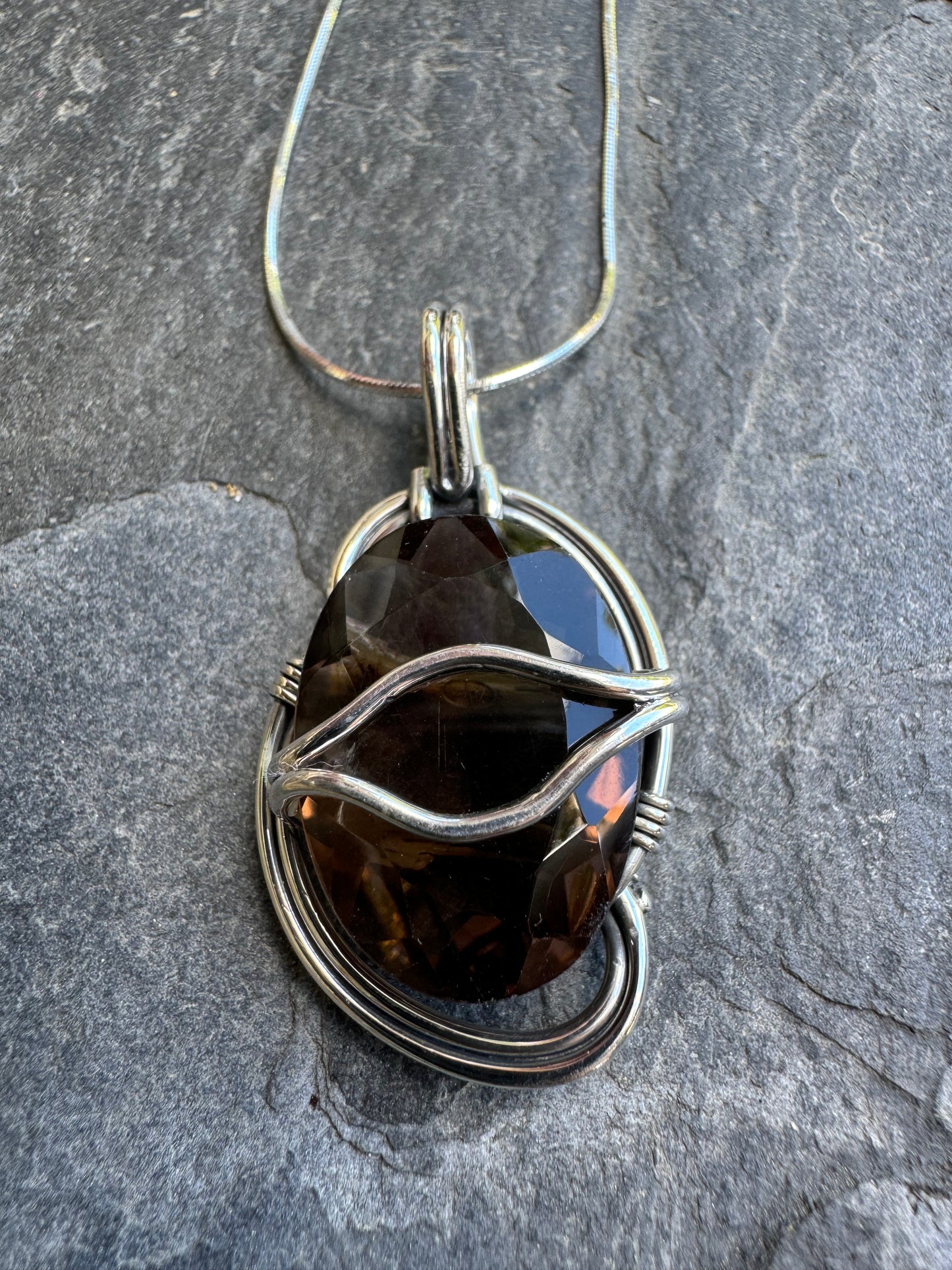 Mocha Glow Quartz Necklace