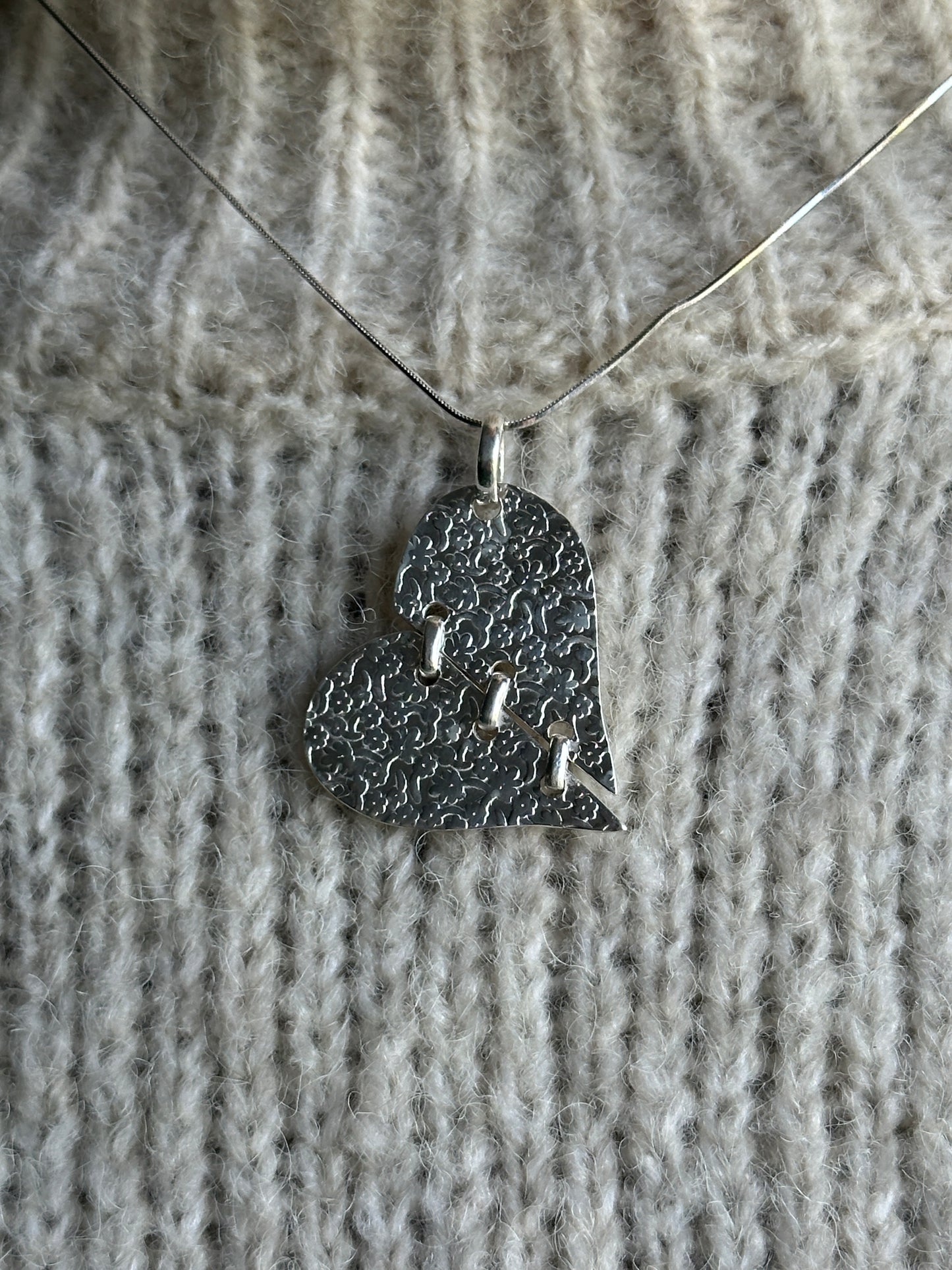 Floral Heart Shaped Necklace