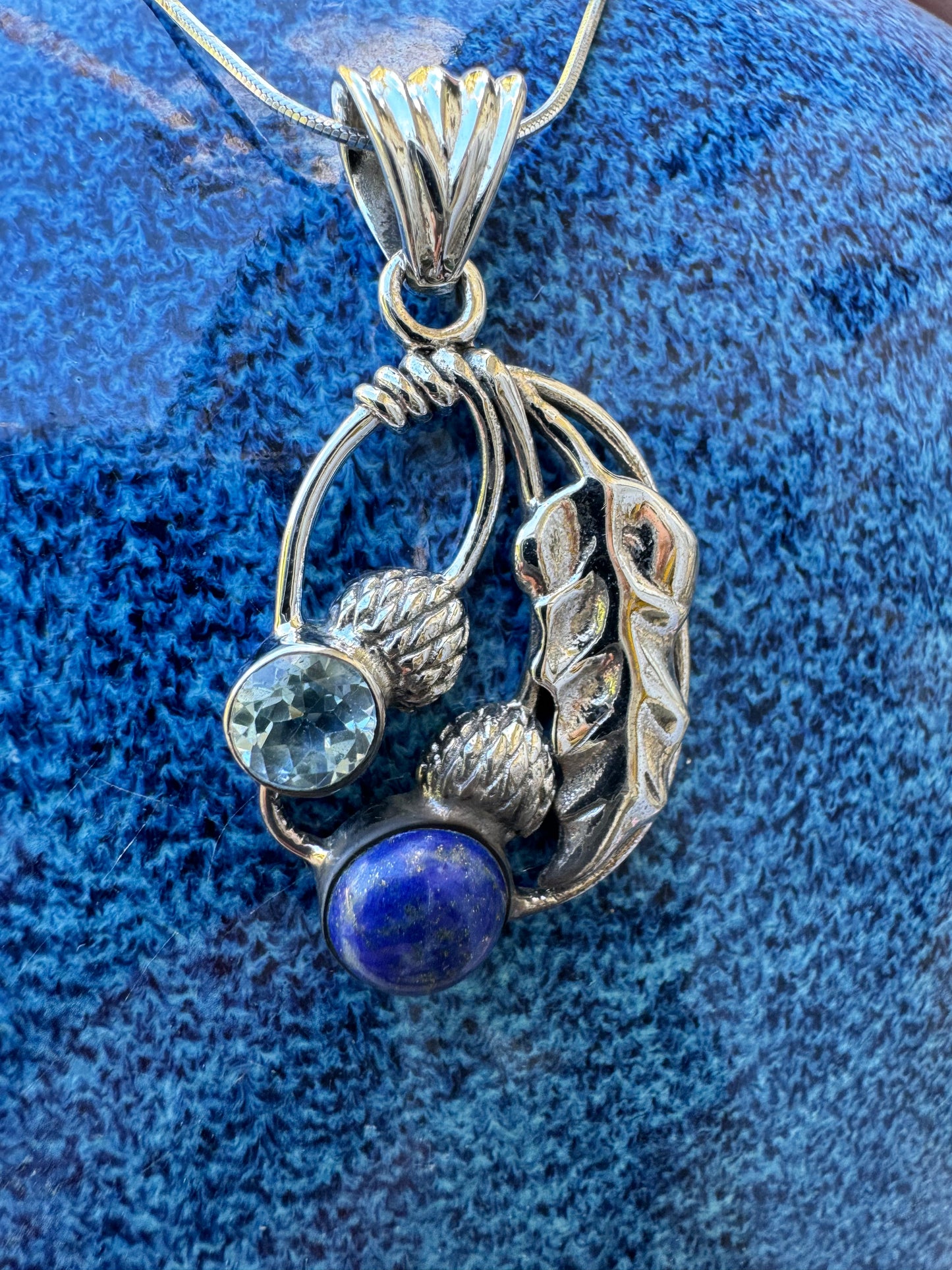 Lapis & Blue Topaz Harvest Necklace