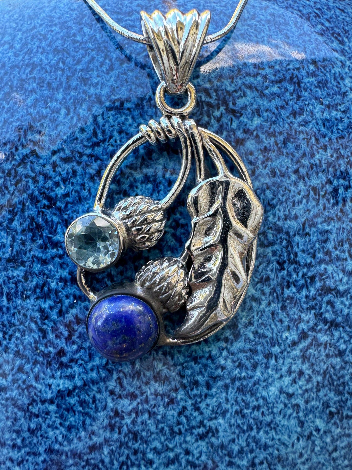 Lapis & Blue Topaz Harvest Necklace