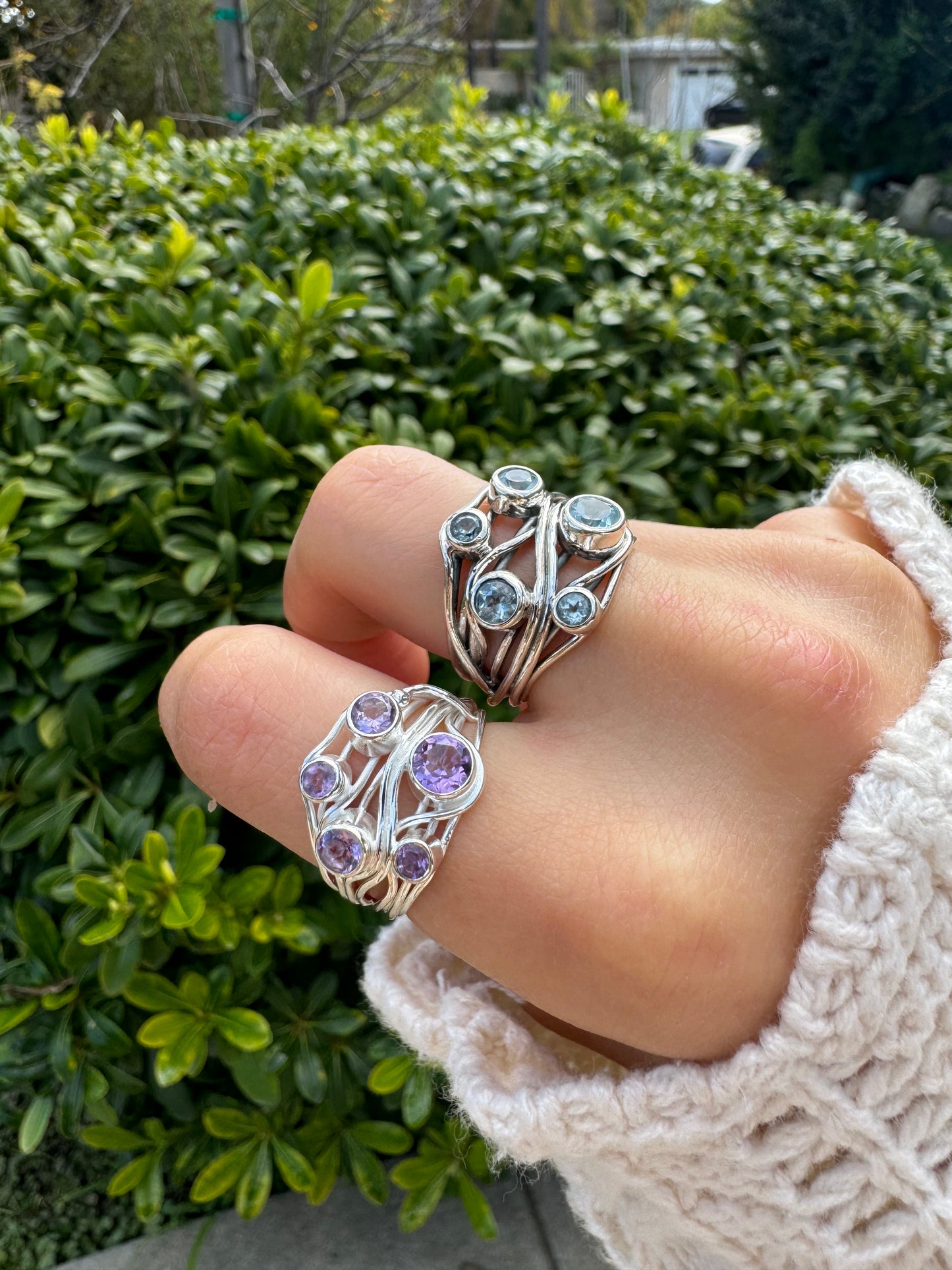 Skyline Spark Blue Topaz Ring