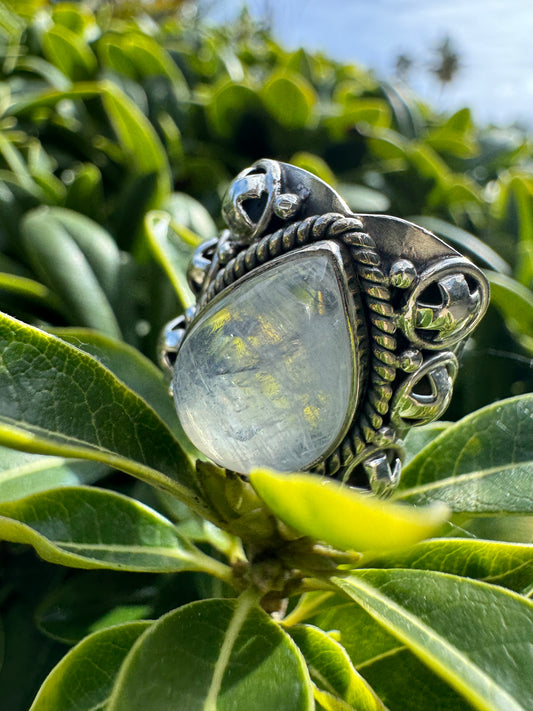 Moonlight Teardrop Ring
