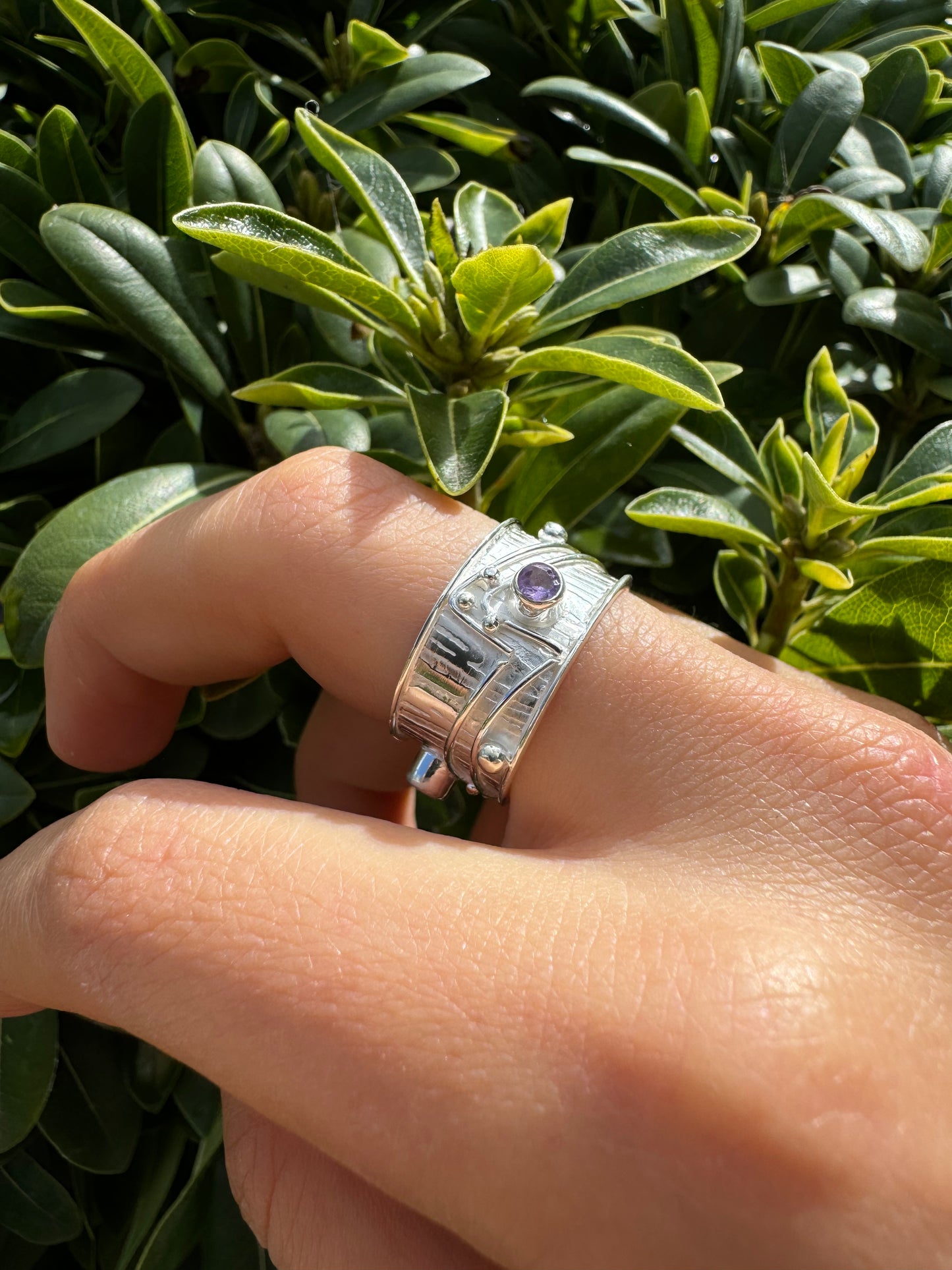 Triple Amethyst Ring