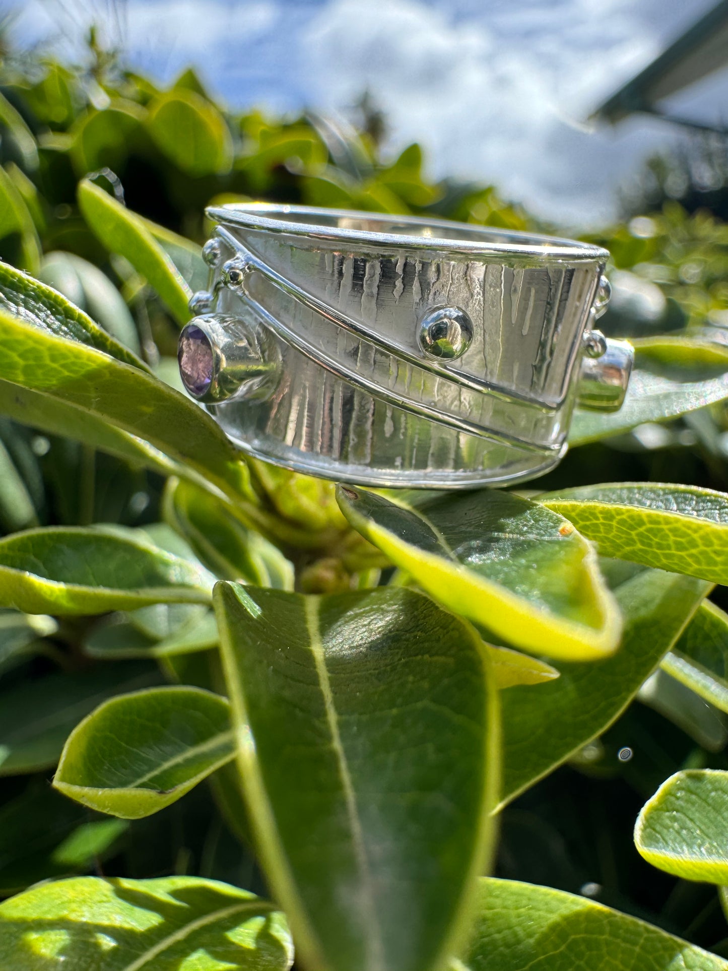 Triple Amethyst Ring