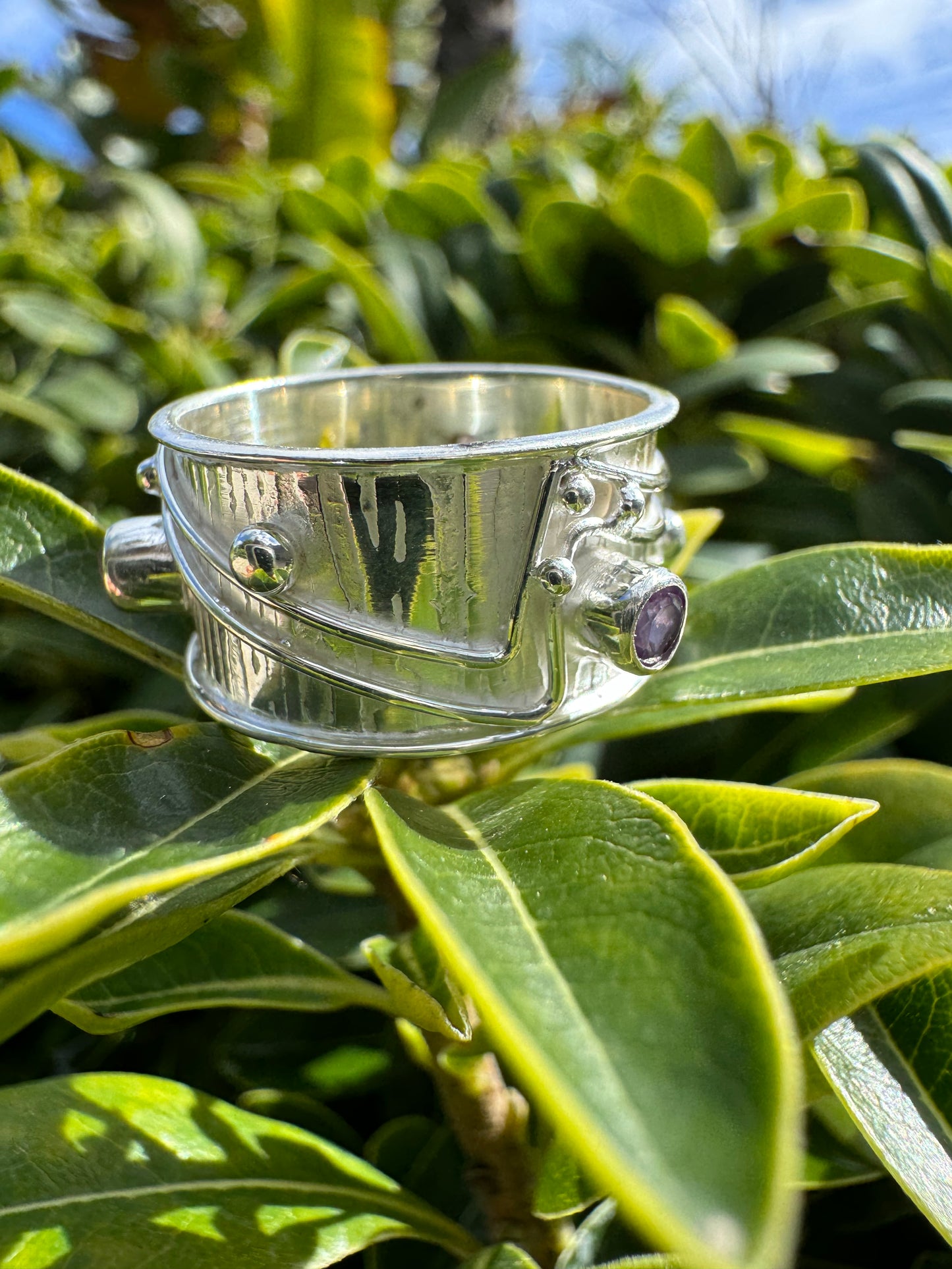 Triple Amethyst Ring