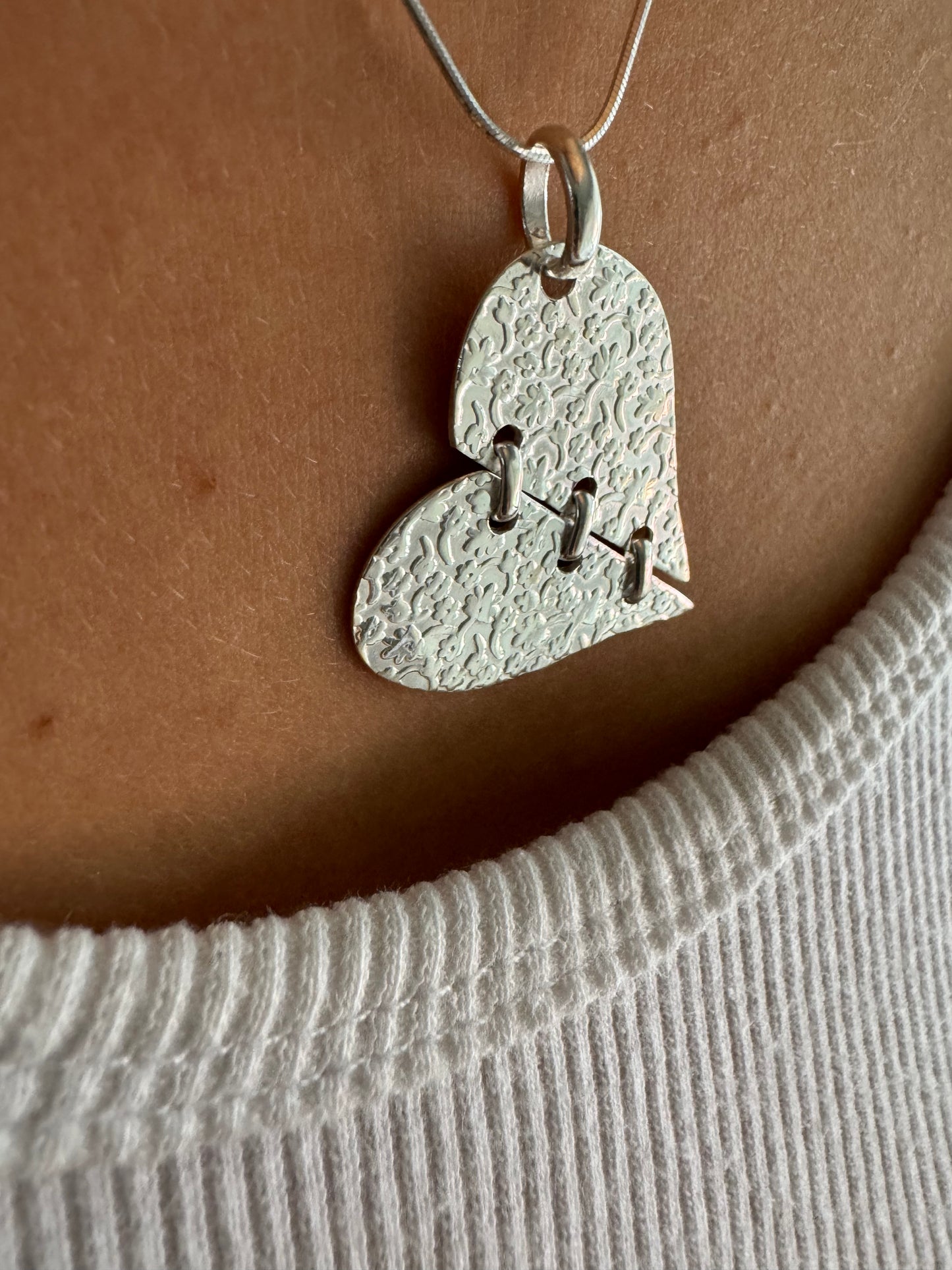 Floral Heart Shaped Necklace