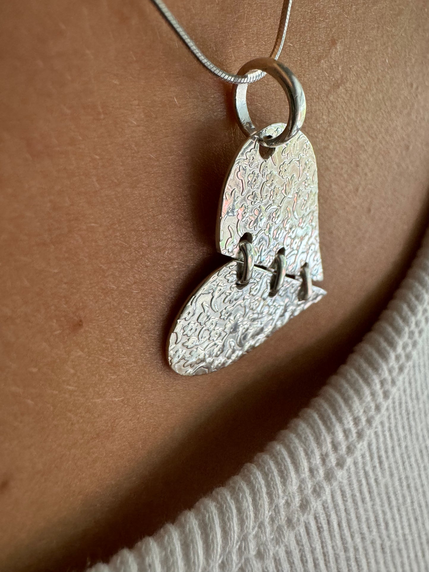 Floral Heart Shaped Necklace