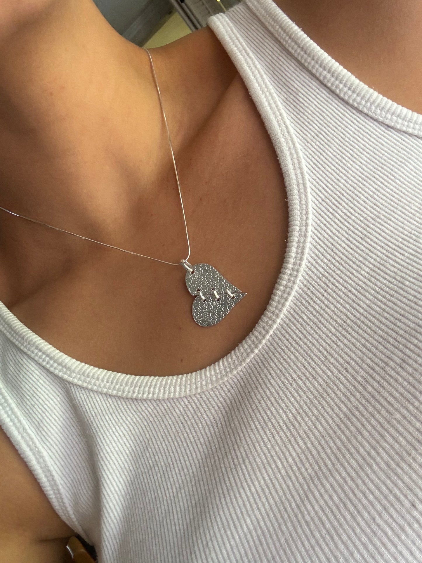 Floral Heart Shaped Necklace