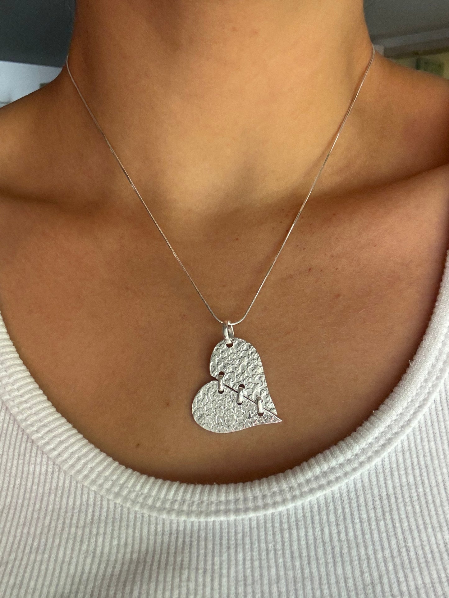 Floral Heart Shaped Necklace
