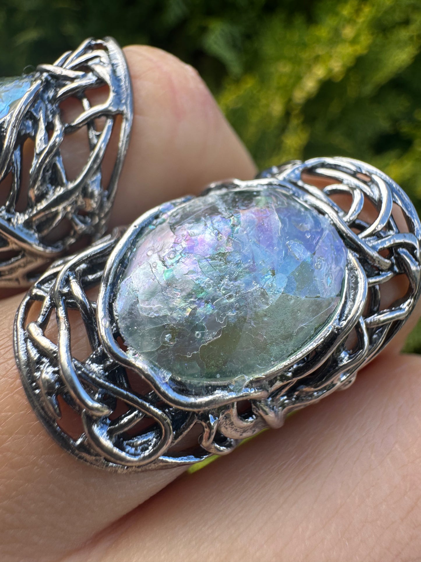 Bold Roman Glass Ring