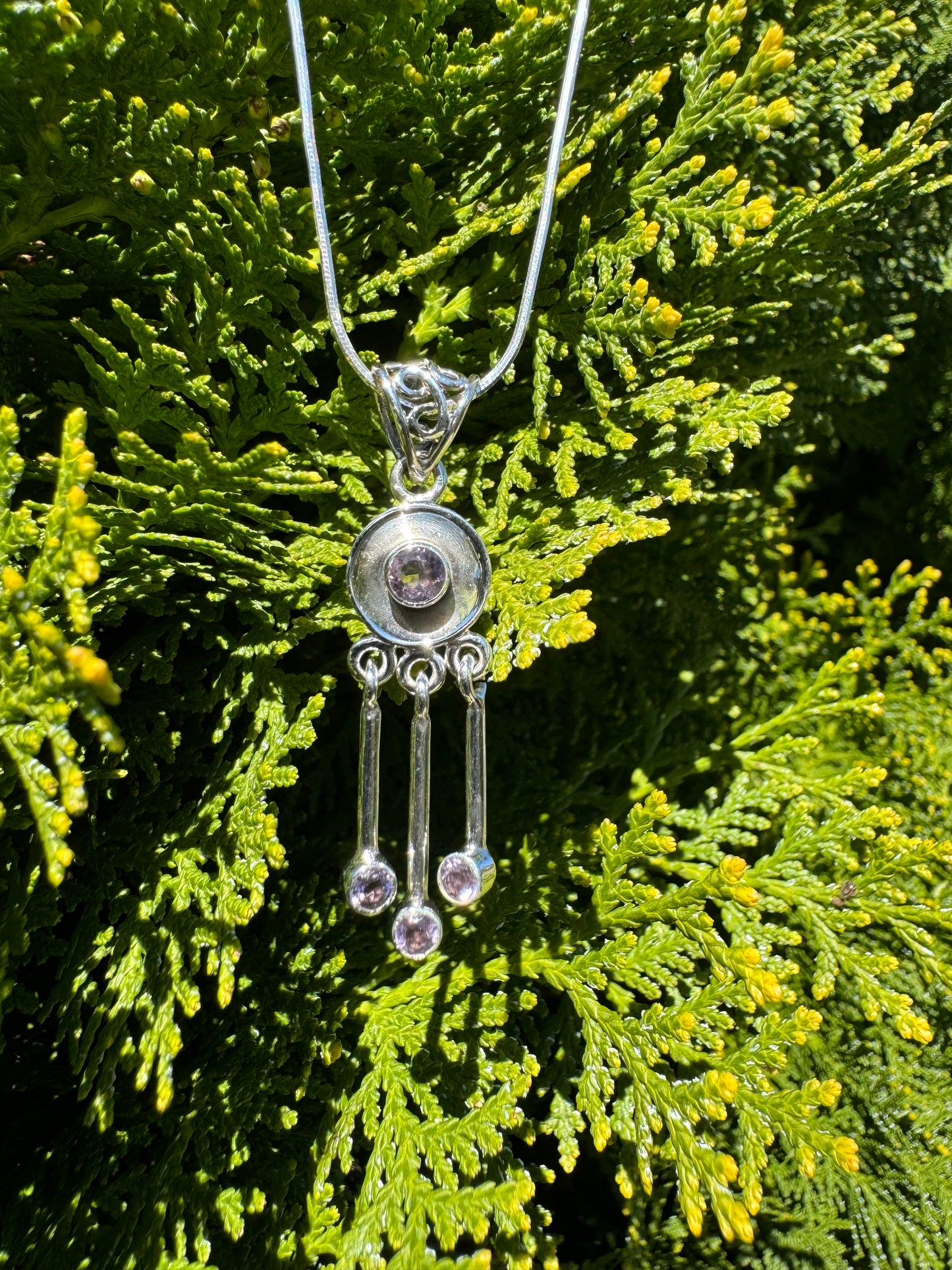 Amethyst Scepter Necklace