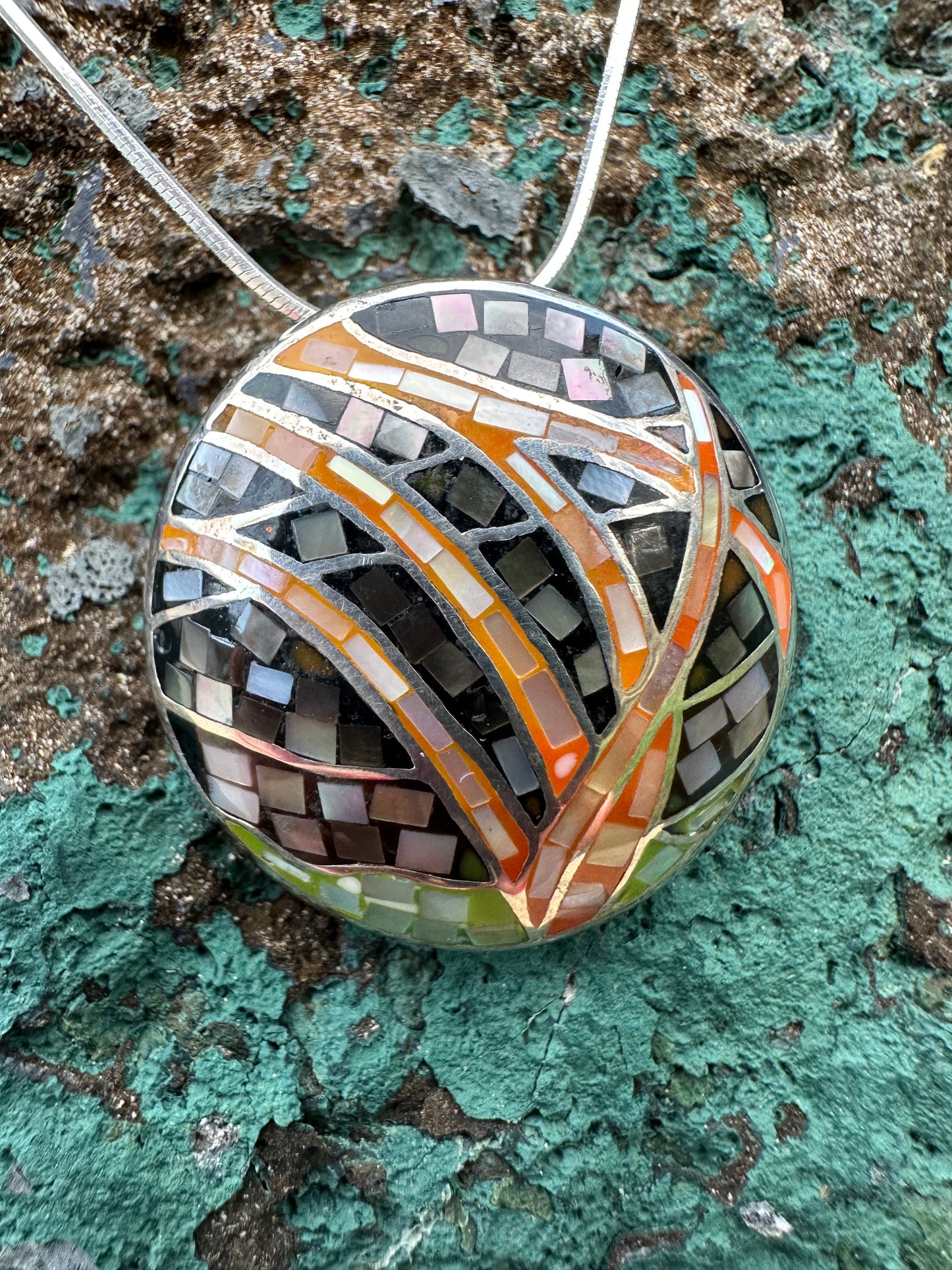 Riverlight Mosaic Sterling Silver Necklace