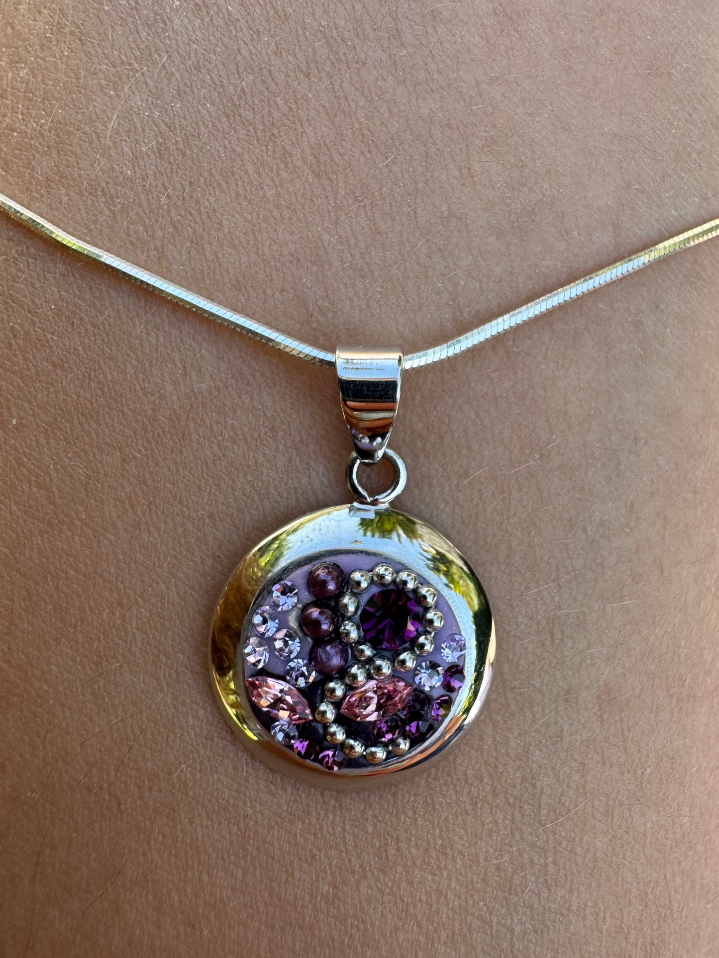 Round Austrian Swarovski Necklace