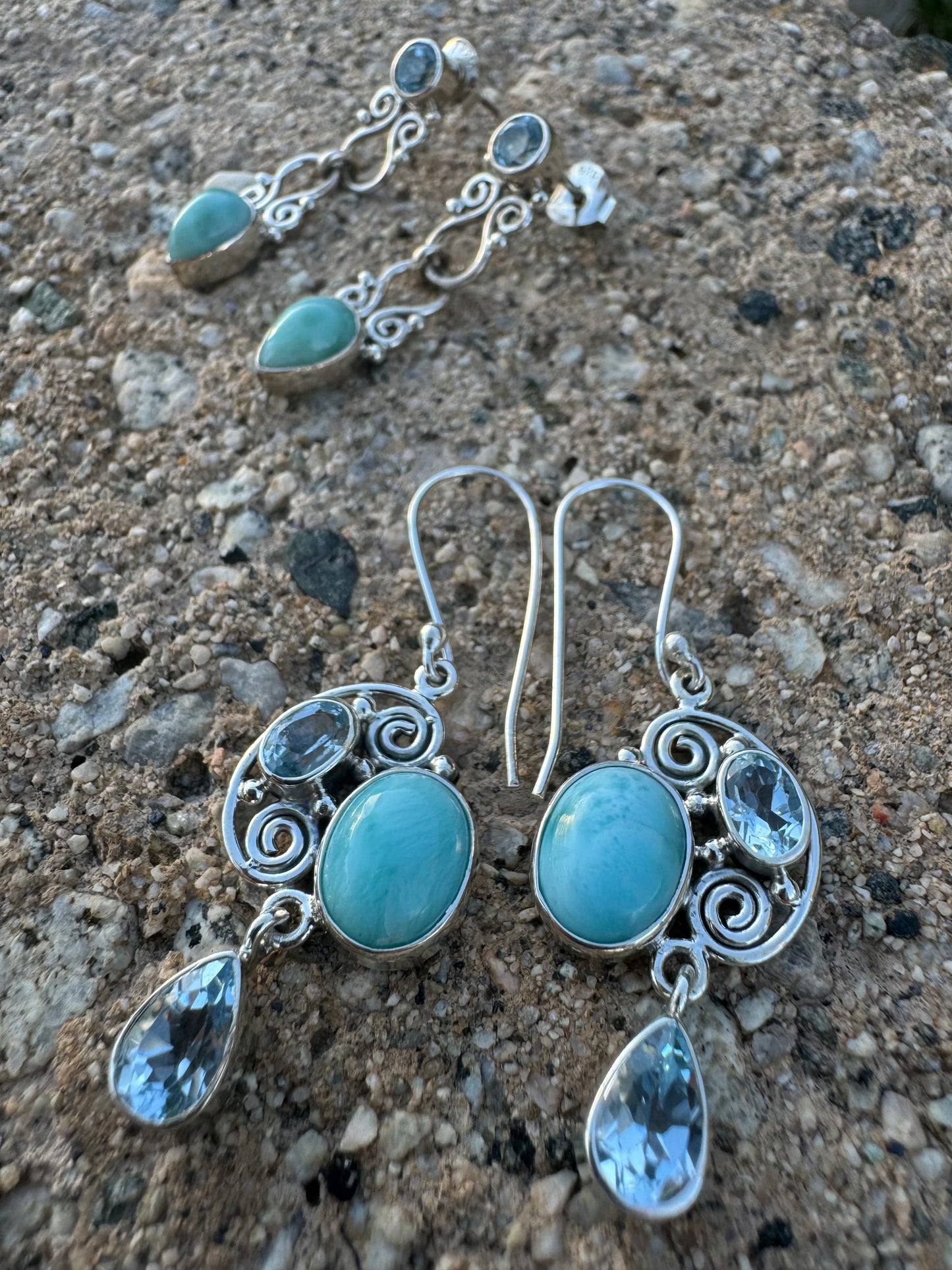 Ocean Breeze Swirl Earrings