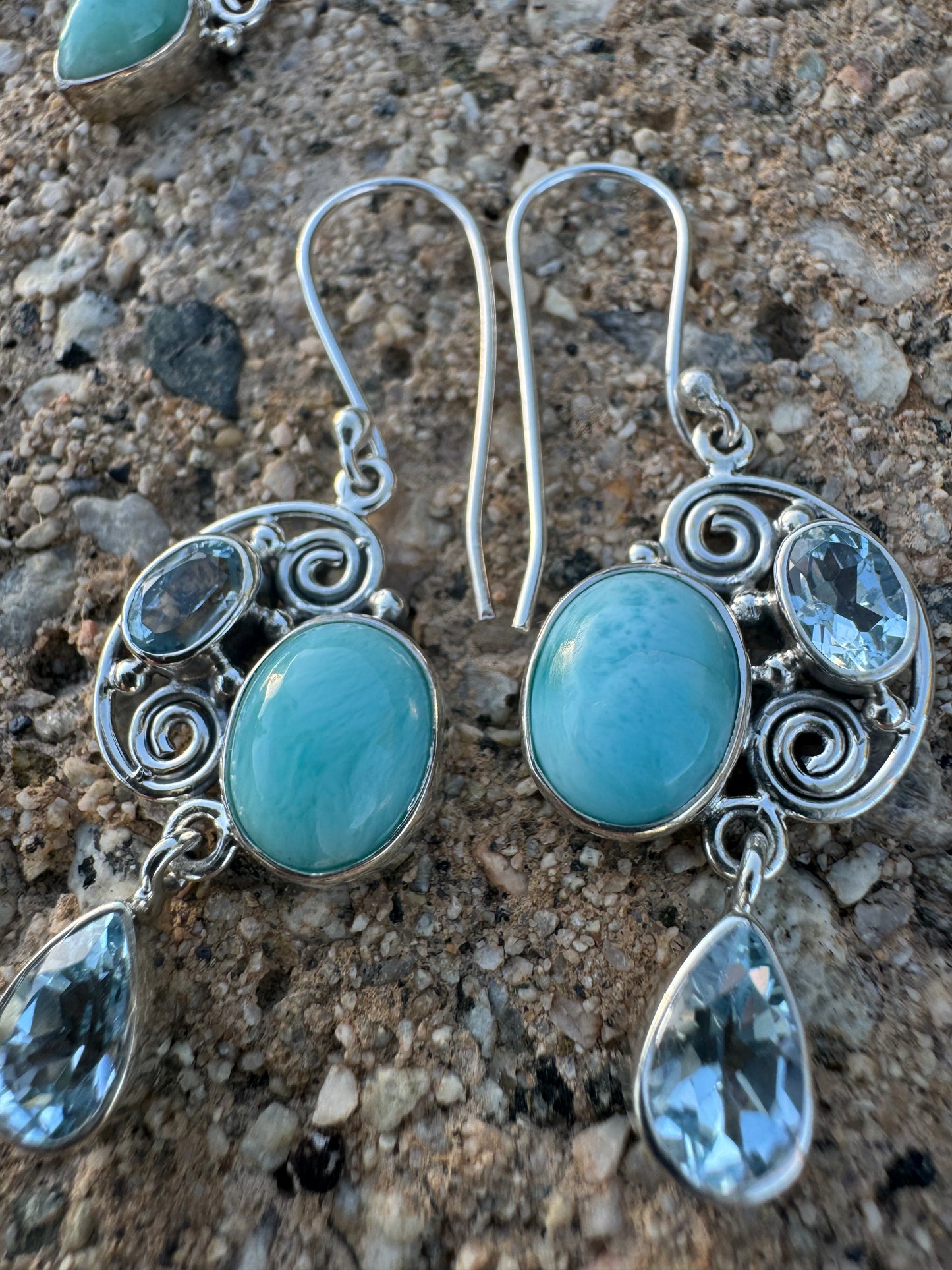Ocean Breeze Swirl Earrings
