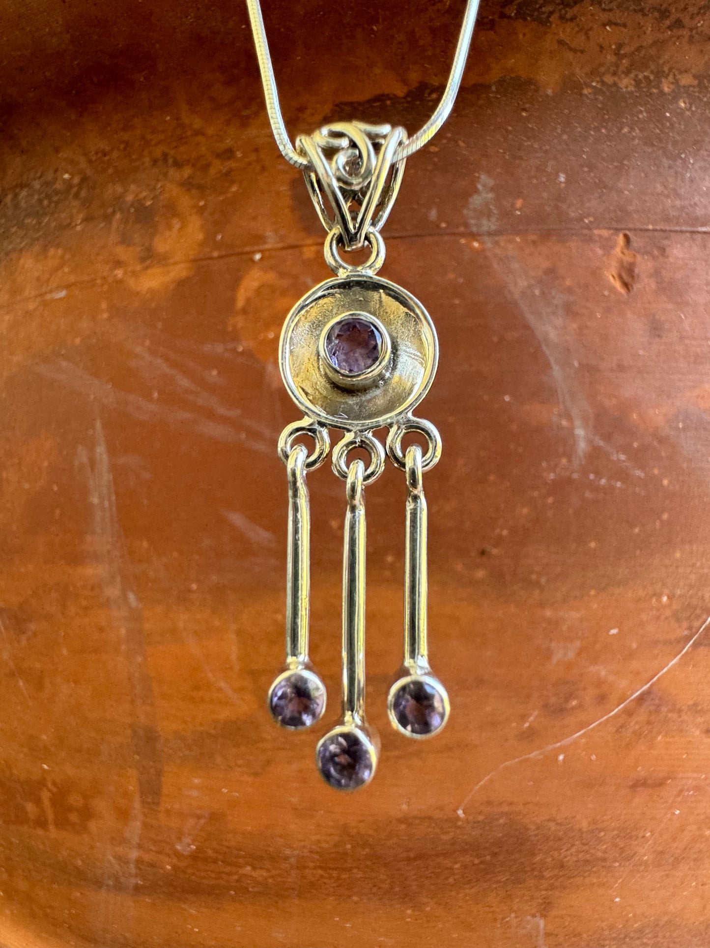 Amethyst Scepter Necklace