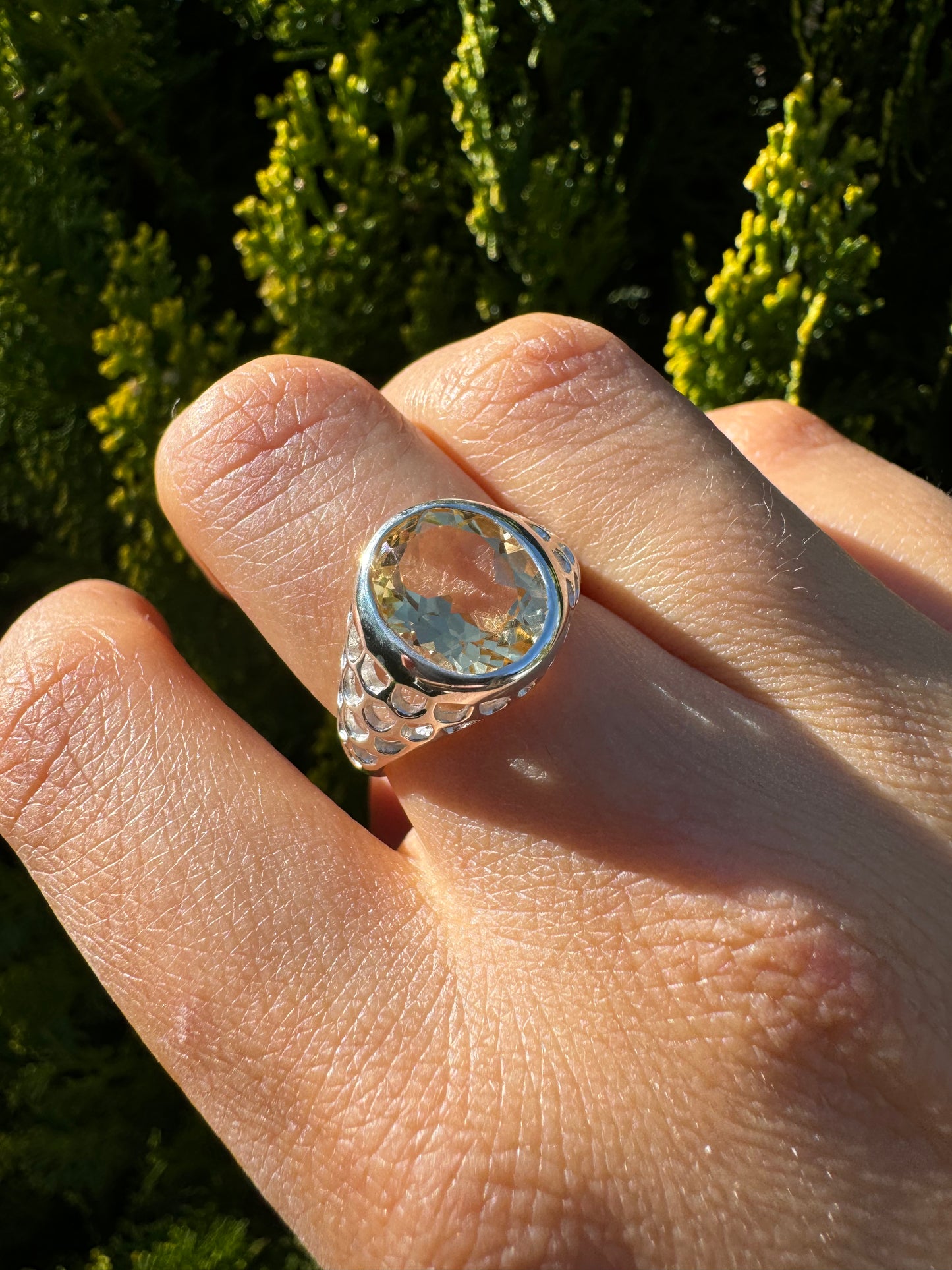 Radiant Citrine Ring